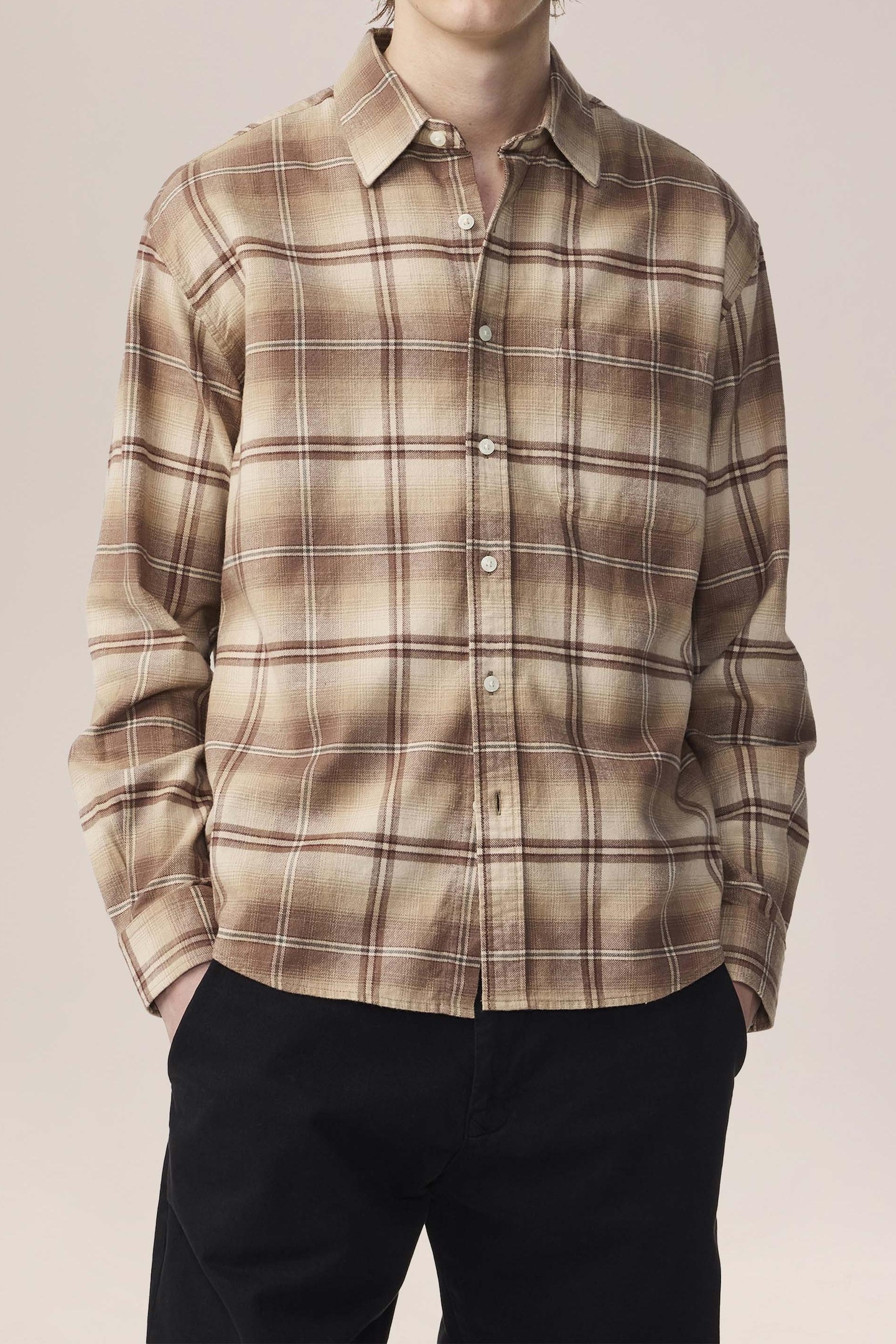 NN.07 Deon 5465 Camel Check Maat: S | Casual Overhemden Outlet | Heren | Beige