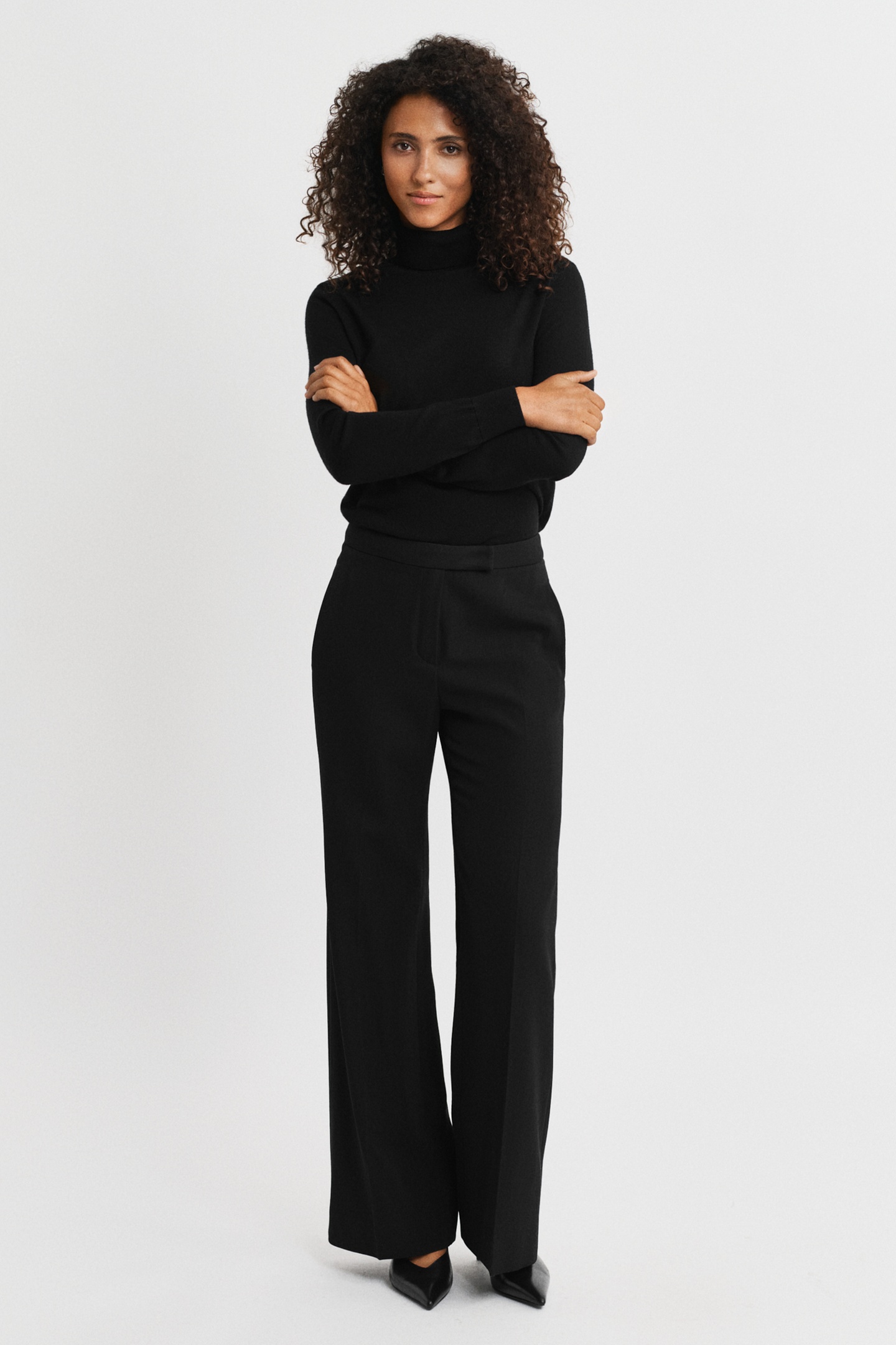 GANT Wool Blend Flare Tuxedo Pants Black Maat: 38 | Pantalons Outlet | Dames | Zwart