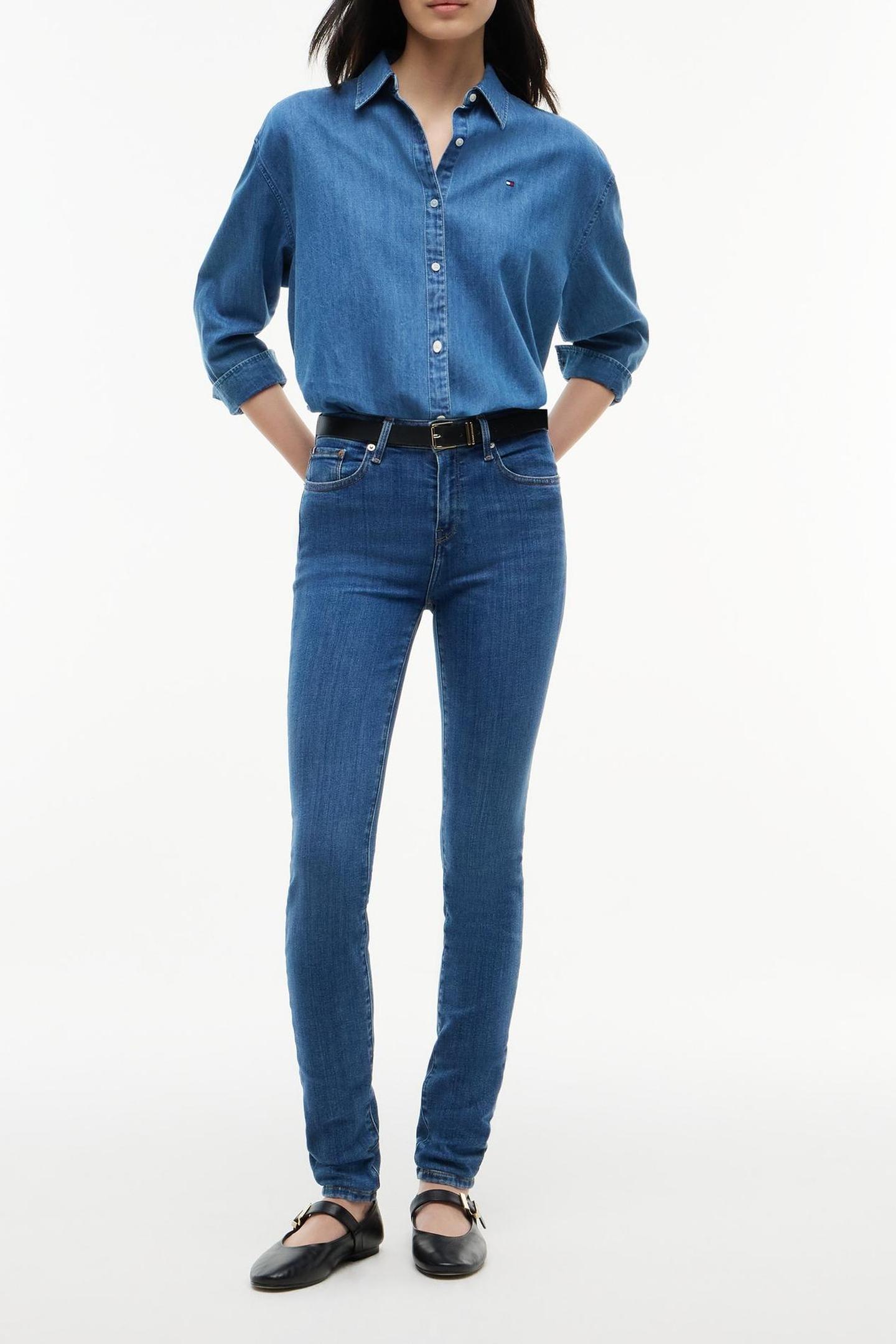 Tommy Hilfiger Nos Como Skinny Mid Rise Nos Mid Blue Taglia: W25L28 | Pantaloni skinny Outlet | Donna | Blu