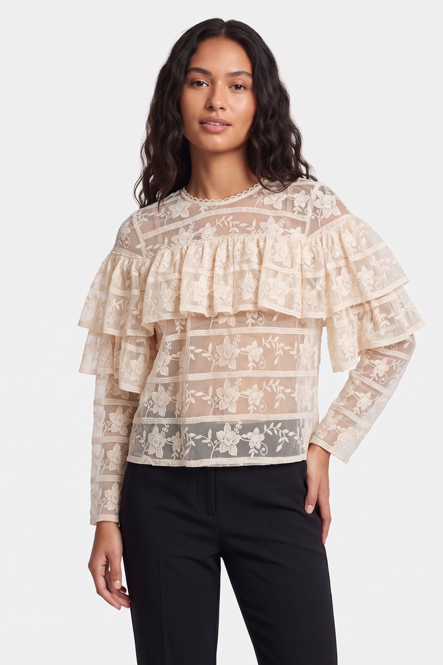 & Other Stories Pa Karly Blouse White Maat: 34 | Longsleeves Outlet | Dames | Wit