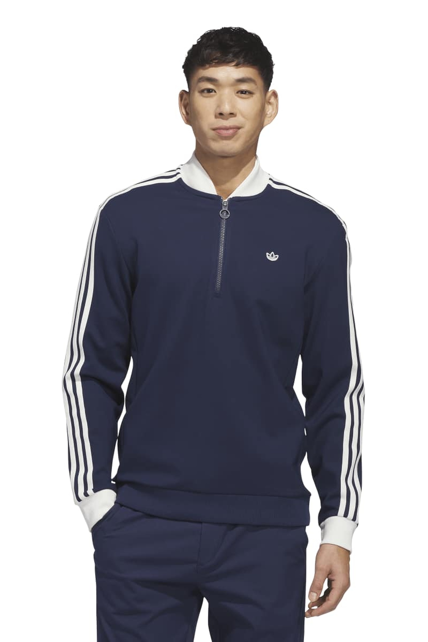 Adidas Unisex F 3 Str 1/4 Zip Night Indigo Maat: S | Sweaters Outlet | Unisex | Blauw