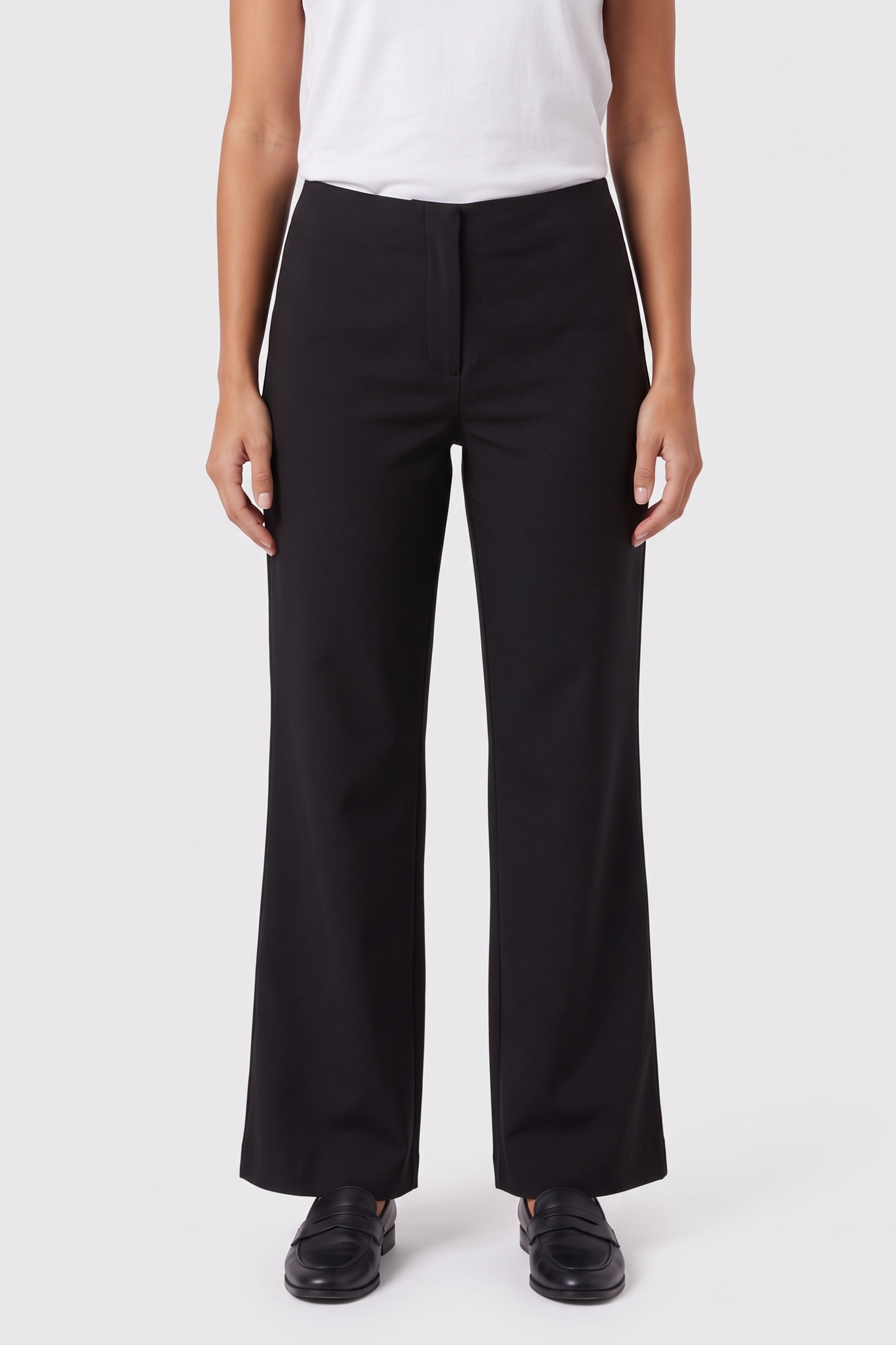 ARKET Eandra Wool Twill Flare Black Maat: 44 | Pantalons Outlet | Dames | Zwart