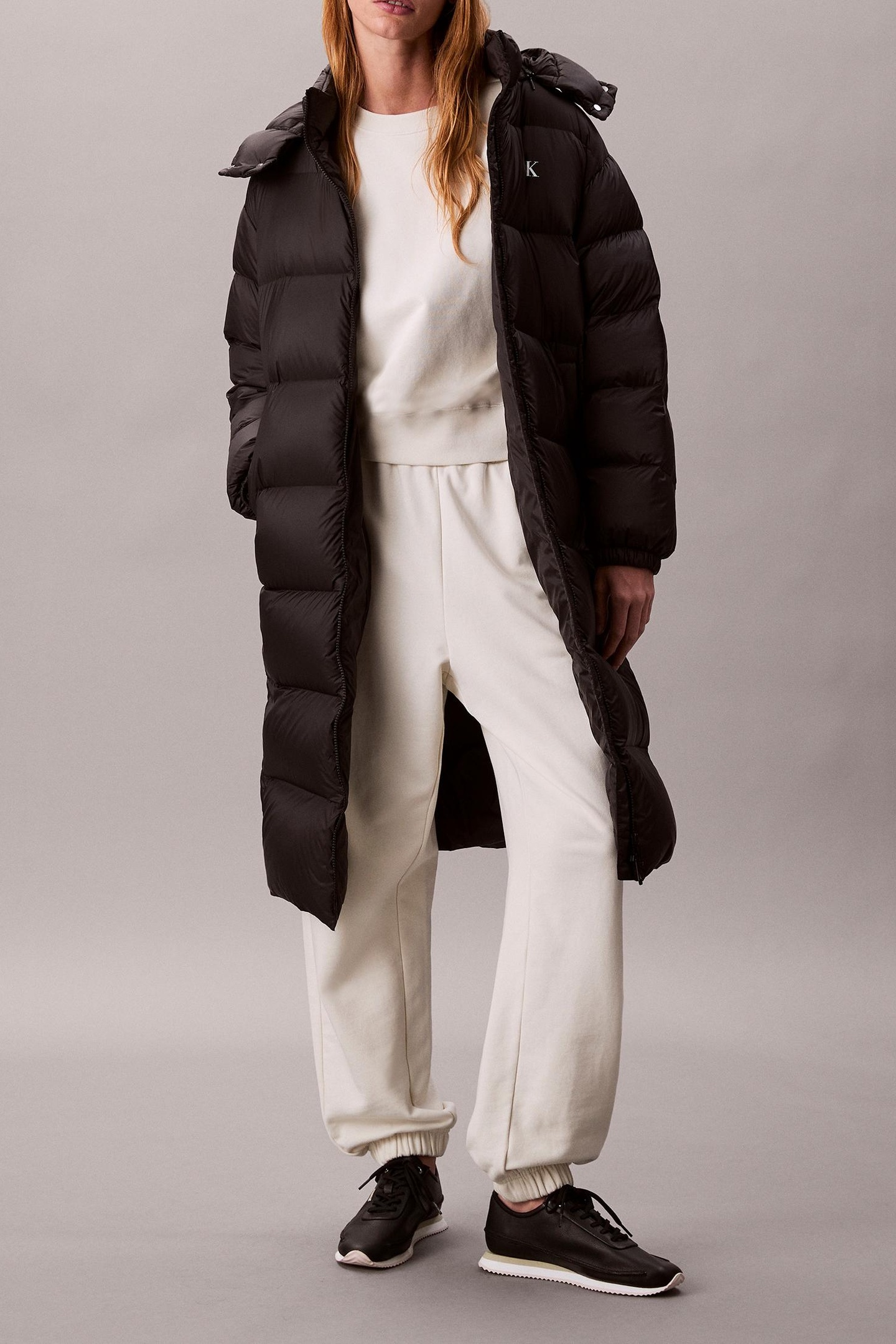 Calvin Klein Essential Midweight Coat Black Talla: XS | Chaquetas de Invierno Outlet | Mujer | Negro