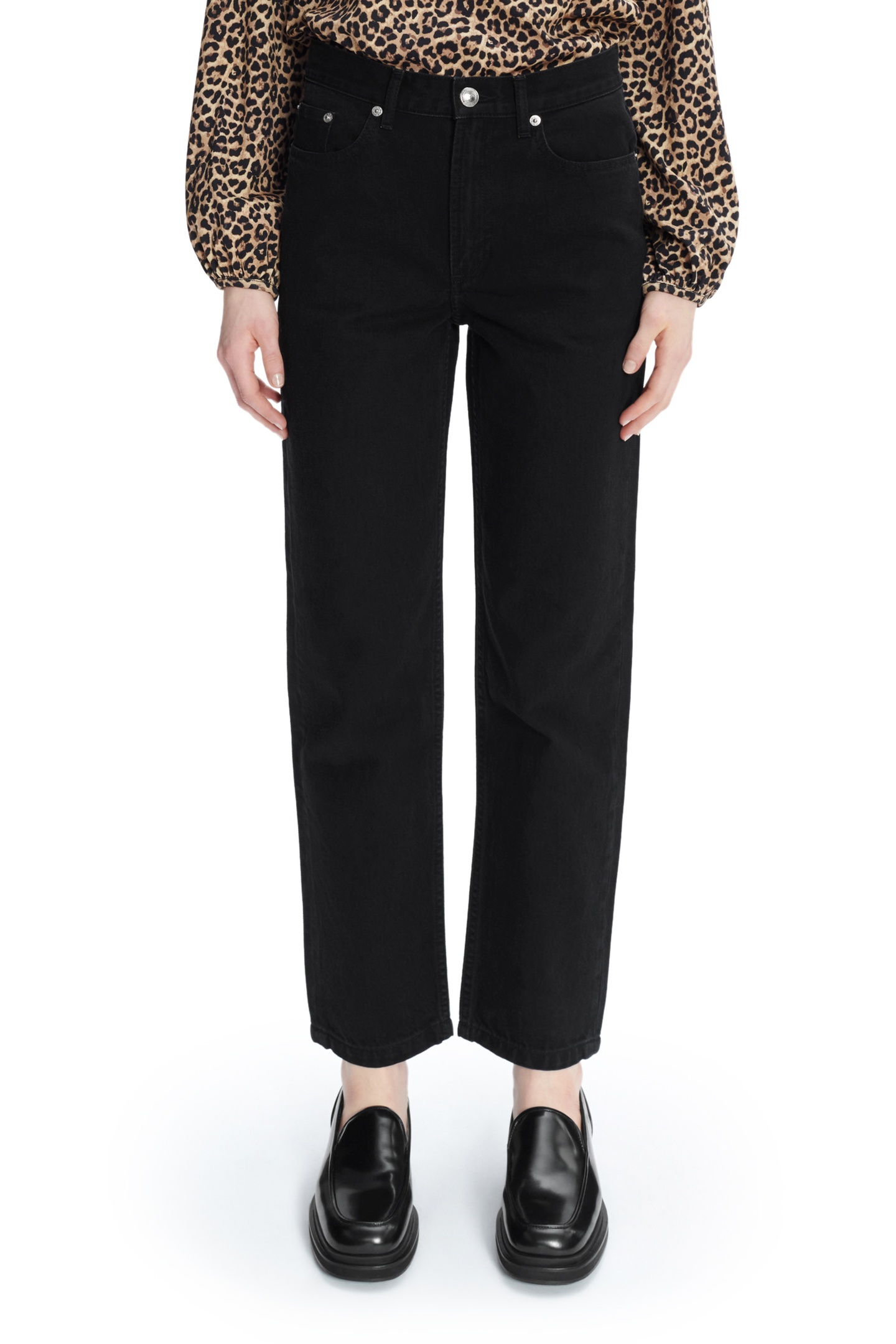 A.P.C. Jeans Martin Washed Black Maat: W25 | Straight Jeans Outlet | Dames | Zwart