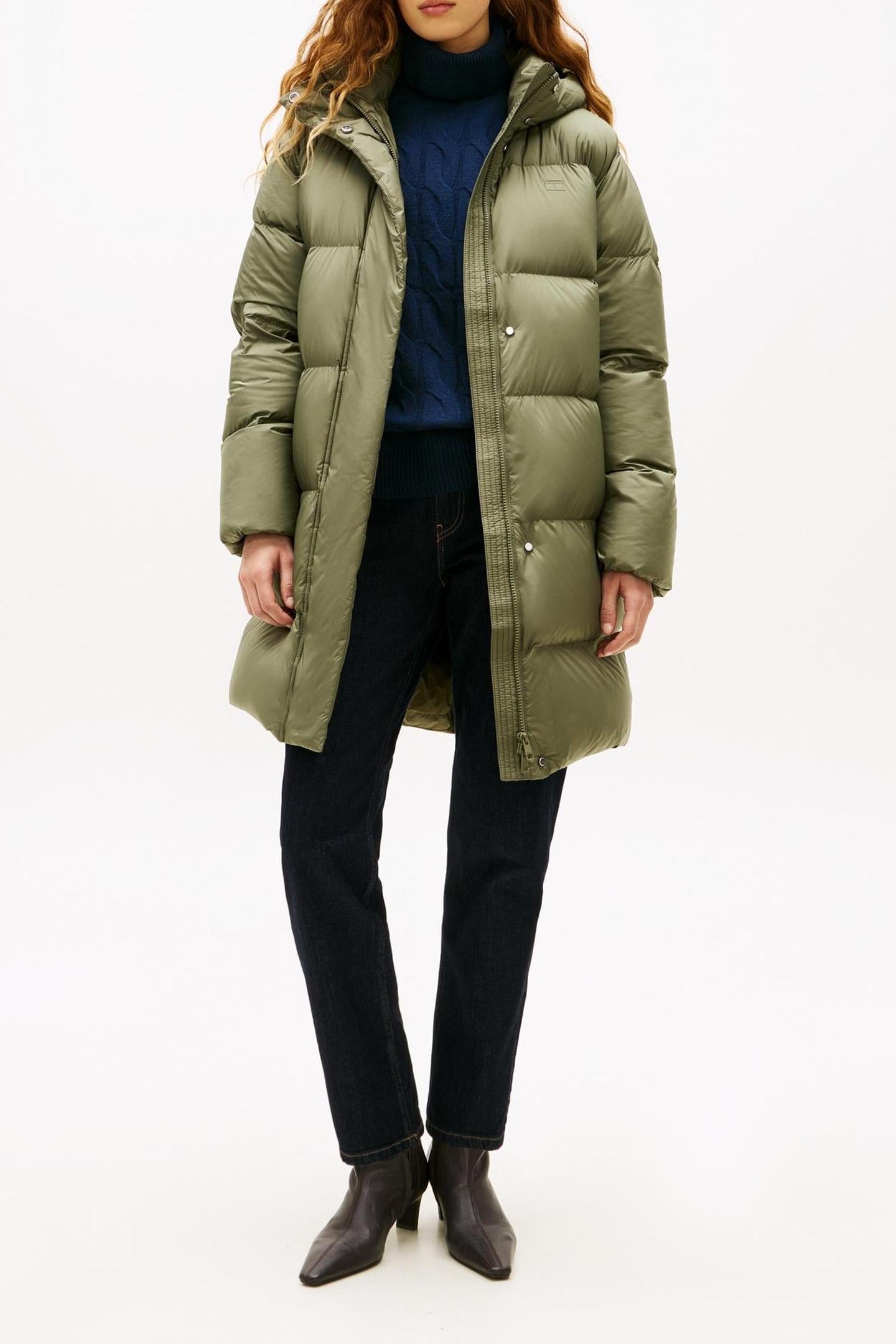 Tommy Hilfiger Modern Down Reg Coat Utility Olive Taille: S | Parkas Outlet | Femme | Vert