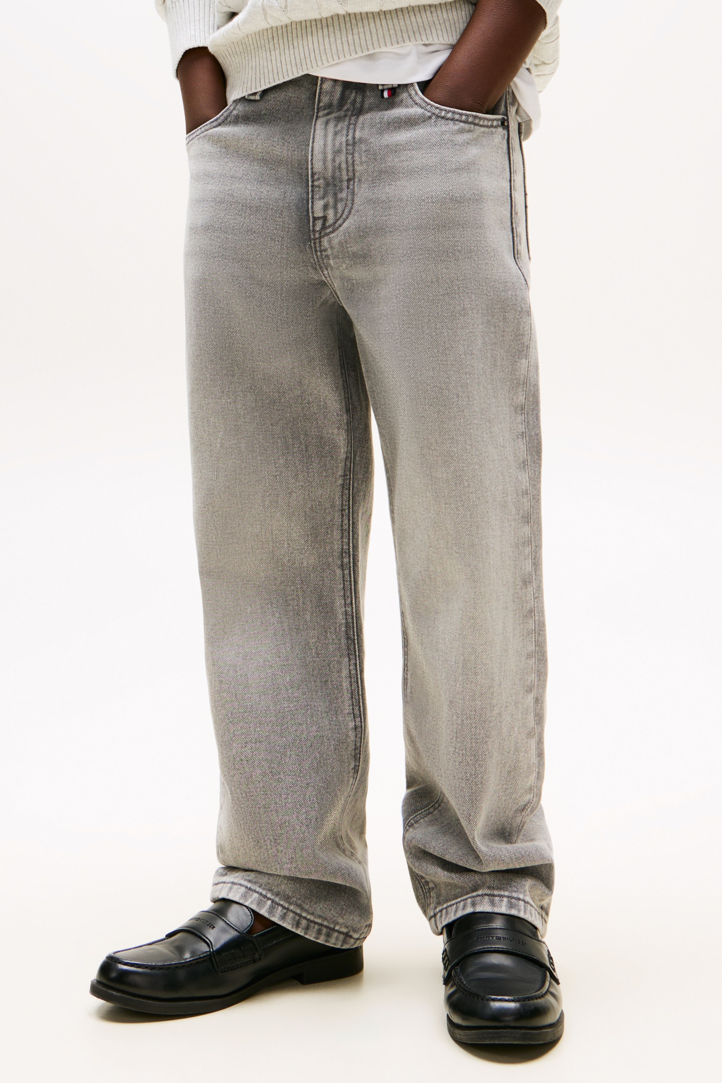 Tommy Hilfiger Boys Skater Greydenim Maat: 8Y | Spijkerbroeken Outlet | kids | Grijs