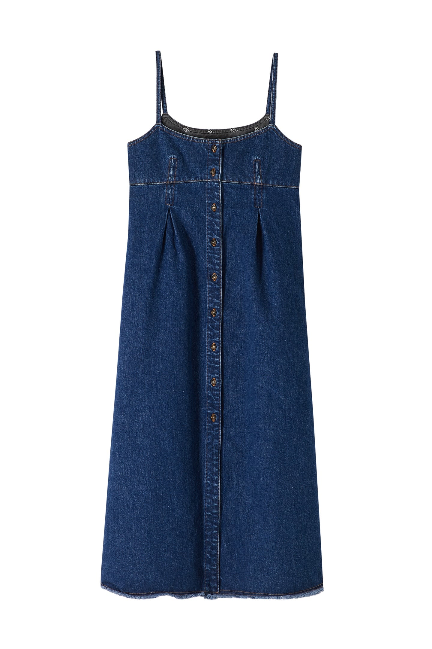 A.P.C. Dress Malibu Washed Indigo Maat: 36 | Midi Jurken Outlet | Dames