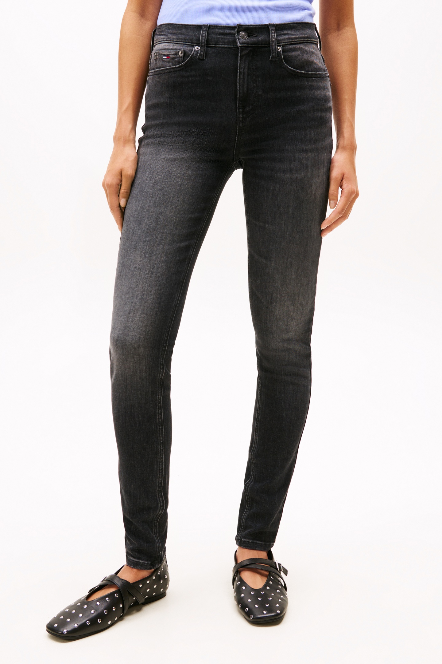 Tommy Hilfiger Nora Md Skinny Di1286 Denim Black Taille: W26L32 | Jeans skinny Outlet | Femme | Le Noir