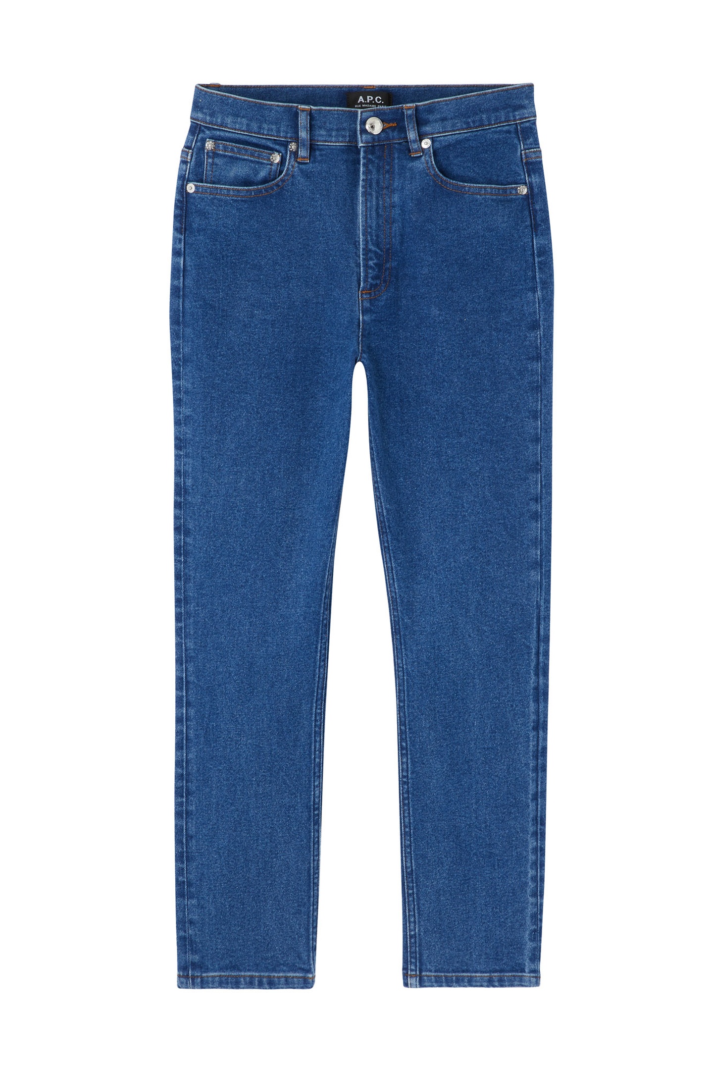 A.P.C. Jeans New Moulant Washed Indigo Maat: W27 | Straight Jeans Outlet | Dames | Blauw
