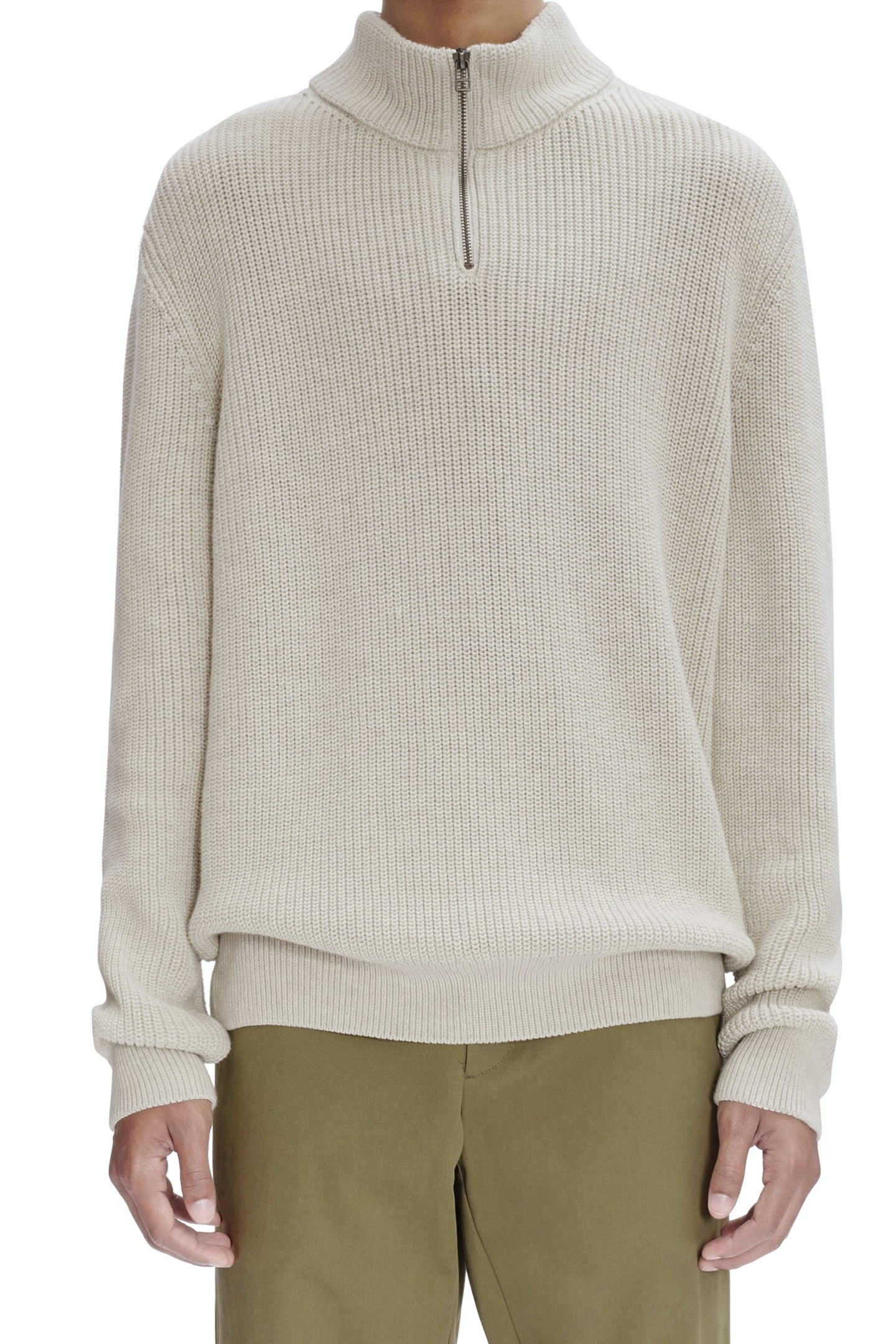 A.P.C. Unisex Sweater Alex Putty Maat: M | Sweaters Outlet | Unisex | Ecru