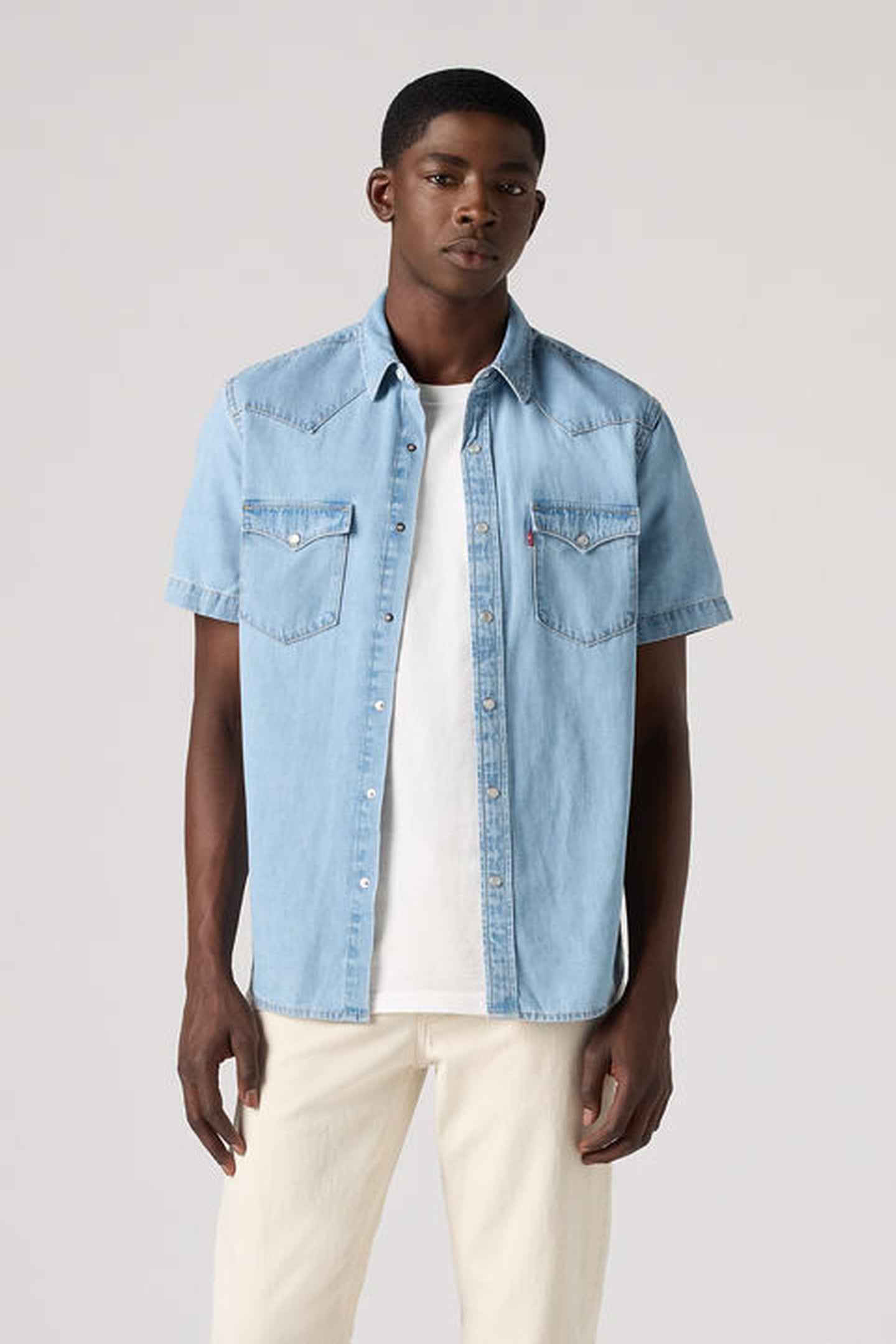 Levi's Classic Standard Fit Western Shirt Maat: S | Casual Overhemden Outlet | Heren | Blauw