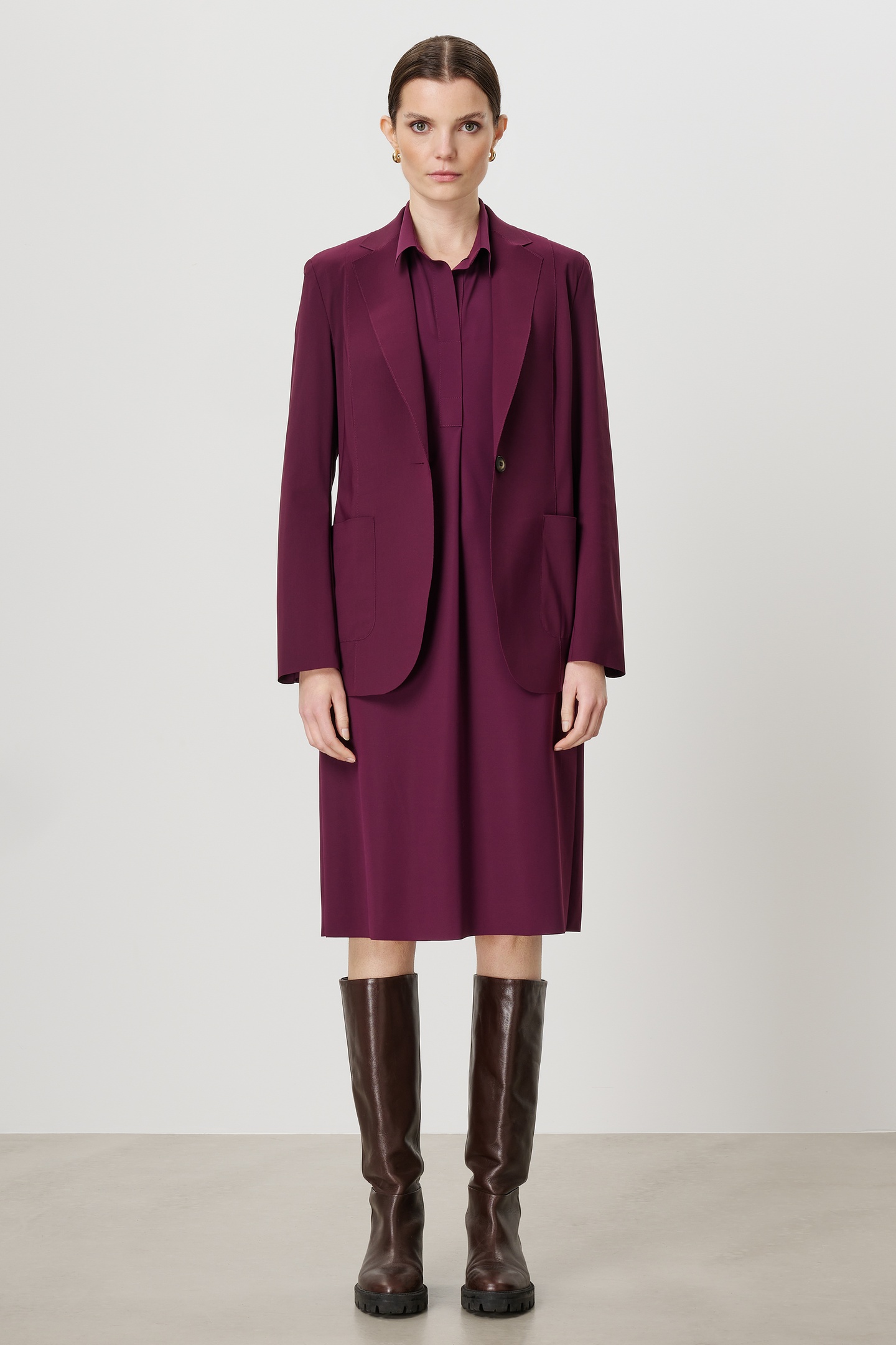 TRVL DRSS Cruz Dress Deep-plum Taille: XS | Robes Chemises Outlet | Femme | Violet