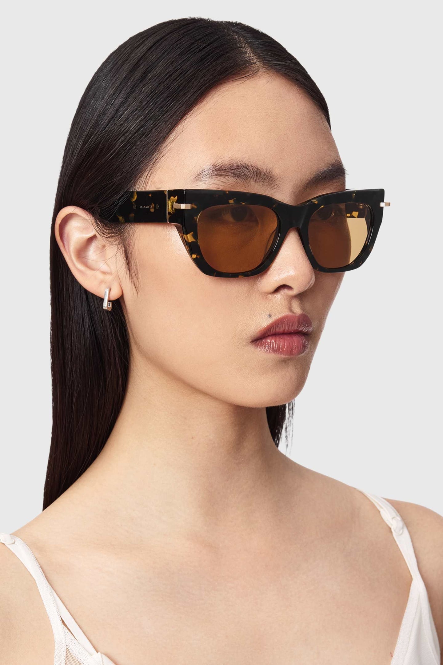 AllSaints Tasmin Sunglasses Tort Brown Maat: OS | Zonnebrillen Outlet | Dames | Bruin