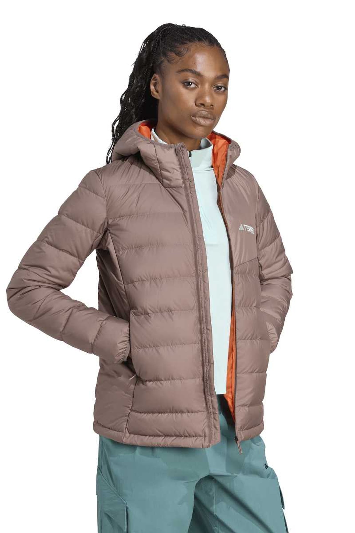 Adidas Terrex Insulated Jacket Earth Strata Maat: S | Winterjassen Outlet | Dames | Bruin