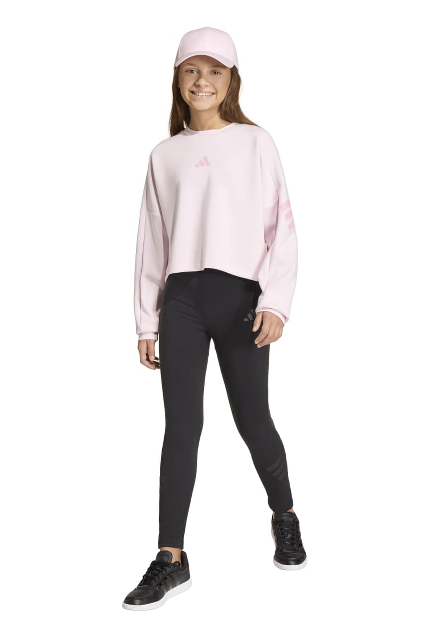 Adidas Junior Jg Fi 3s Crew Clear Pink Maat: 7-8 | Sportkleding Outlet | kids | Roze