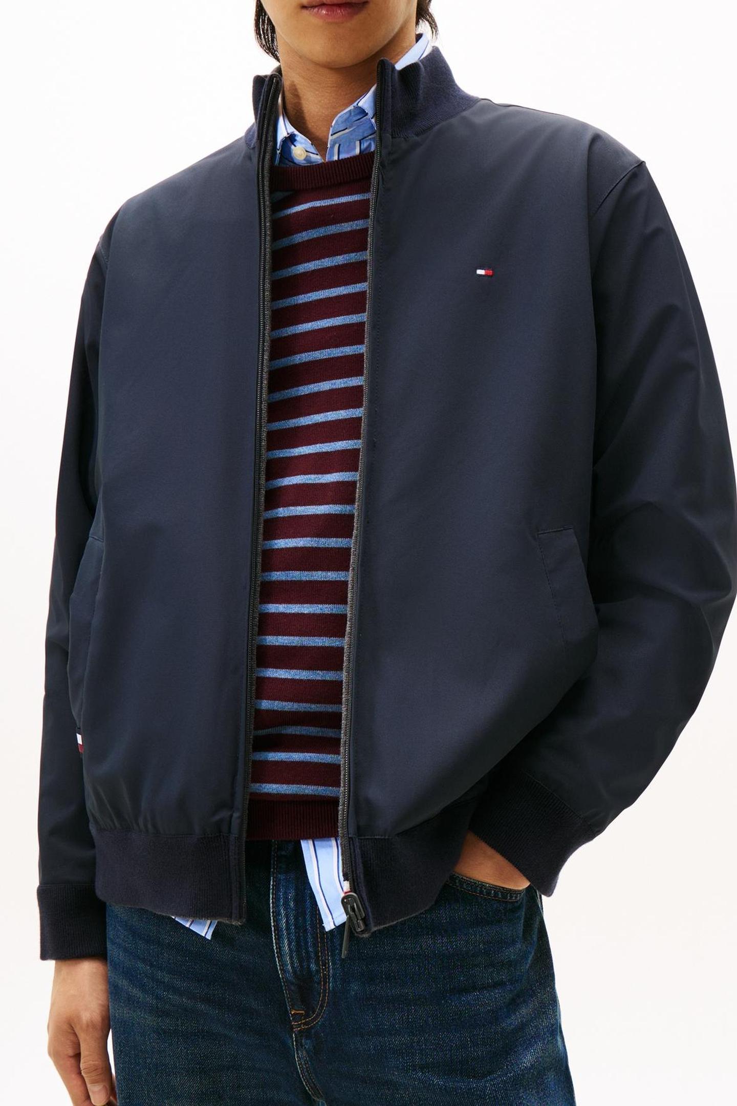 Tommy Hilfiger Mix Media Reversible Dark Grey Heather Taille: M | Blousons d'aviateurs Outlet | Homme | Gris