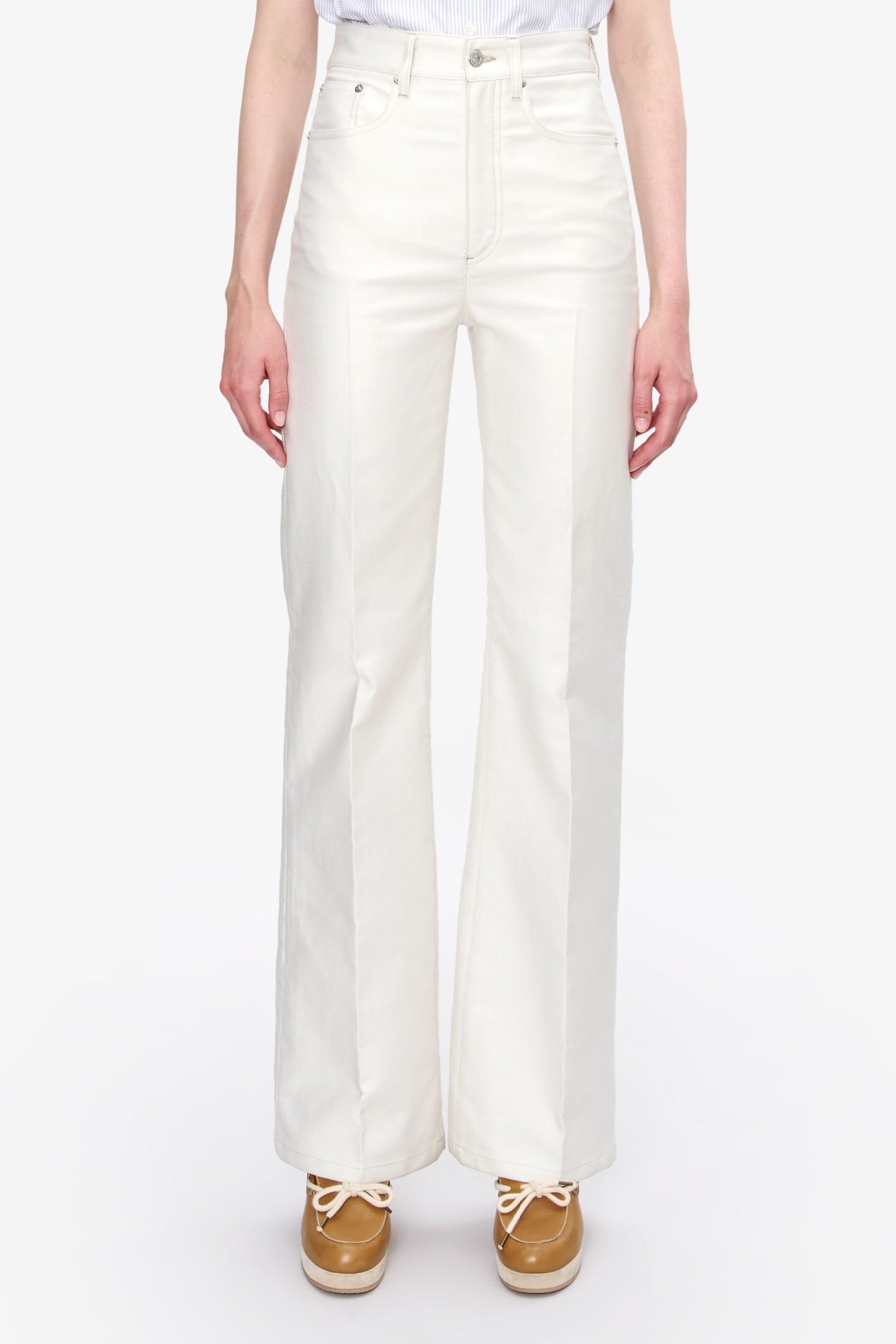 A.P.C. Jeans Domino Chalk Maat: W25 | Straight Jeans Outlet | Dames | Wit