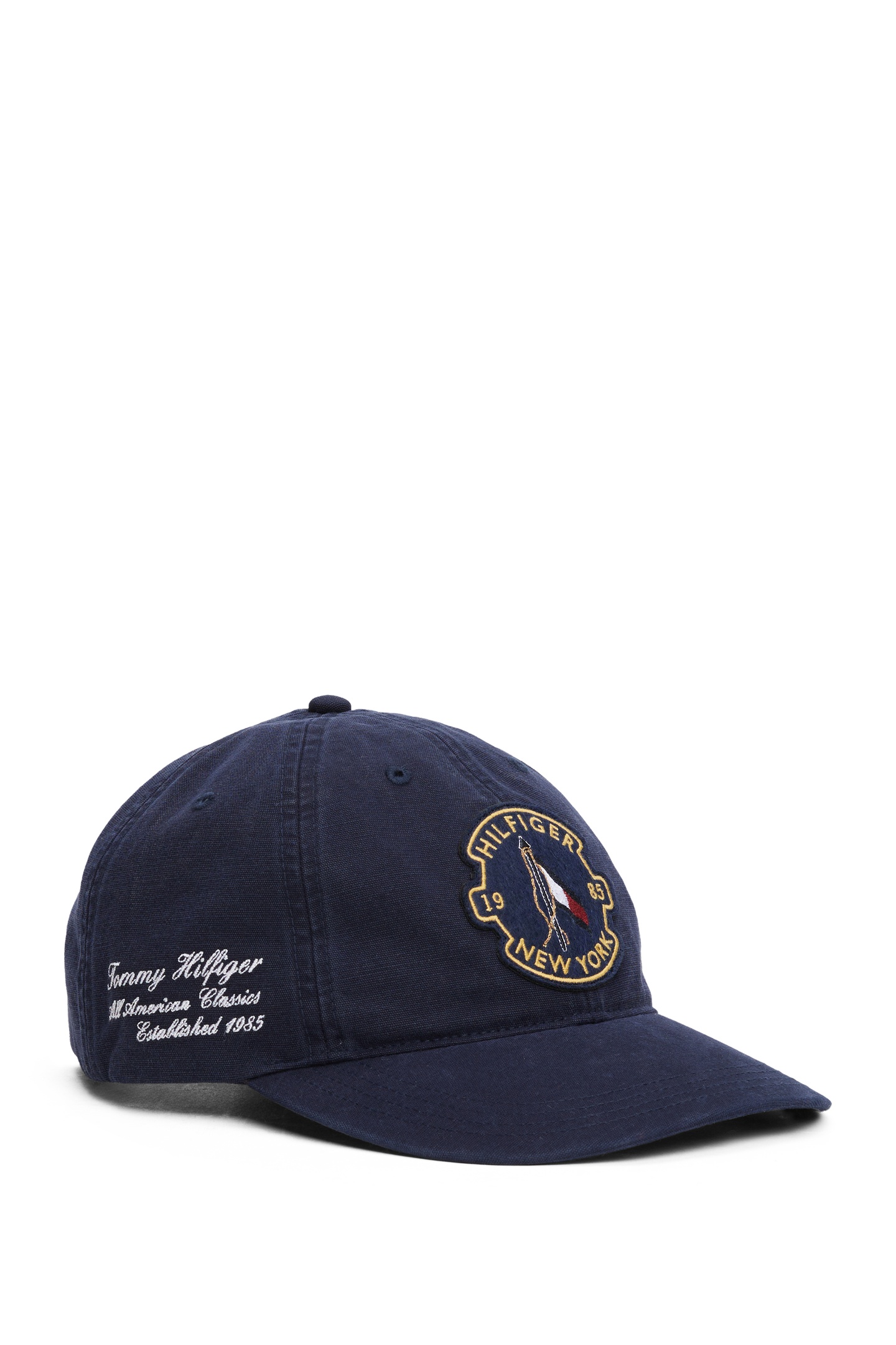 Tommy Hilfiger Th Graphic Washed 6 Panel Space Blue Size: OS | Hats & Caps Outlet | Heren | Blauw