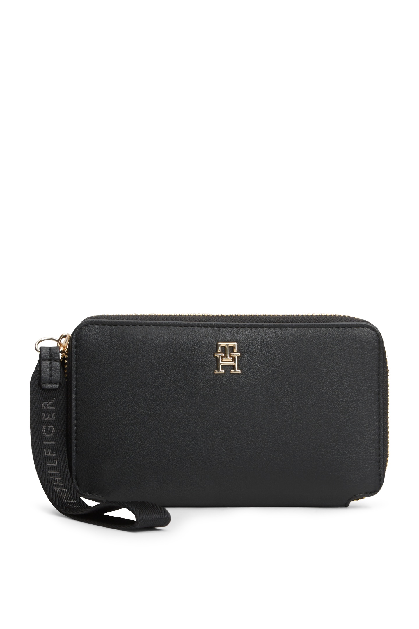 Tommy Hilfiger Th Logotape Compact Wallet Black Size: OS | Wallets & Cardholders Outlet | Dames | Zwart