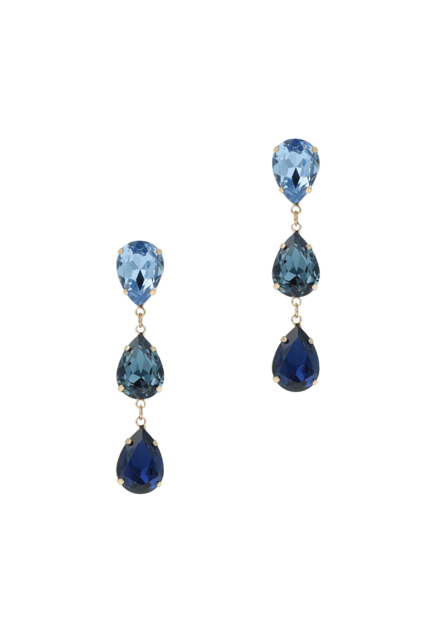 OTAZU Triple Drop Earhangers Blue Blue Größe: OS | Ohrringe Outlet | Damen | Blau