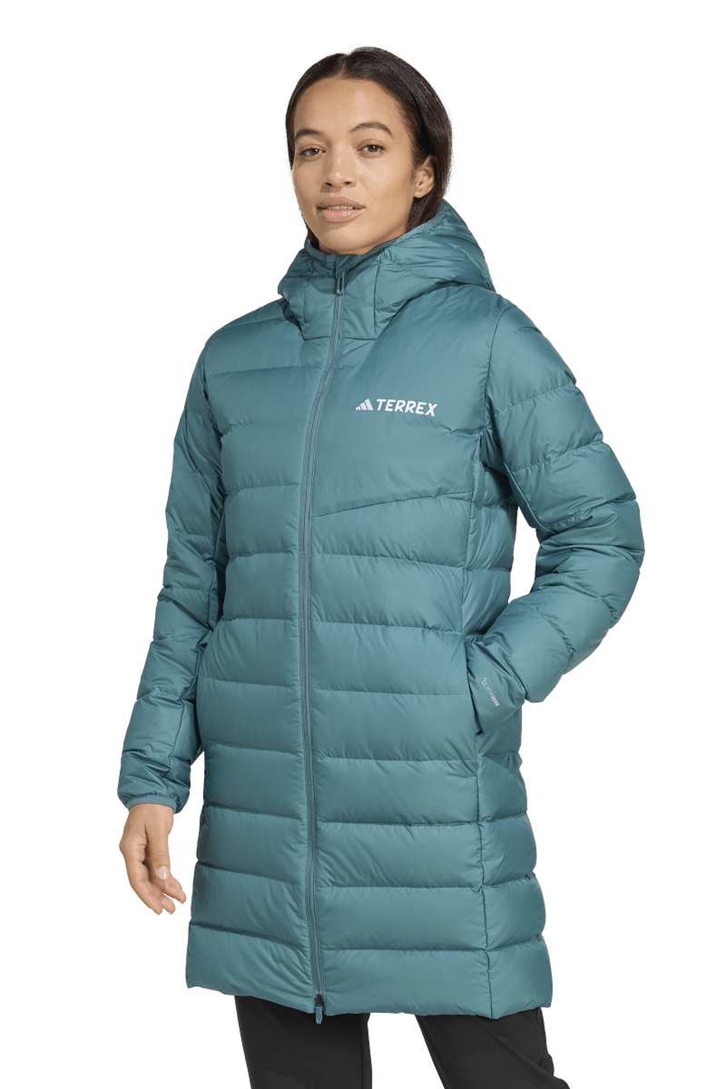 Adidas W Mt Down Parka Preloved Teal Maat: S | Winterjassen Outlet | Dames | Blauw