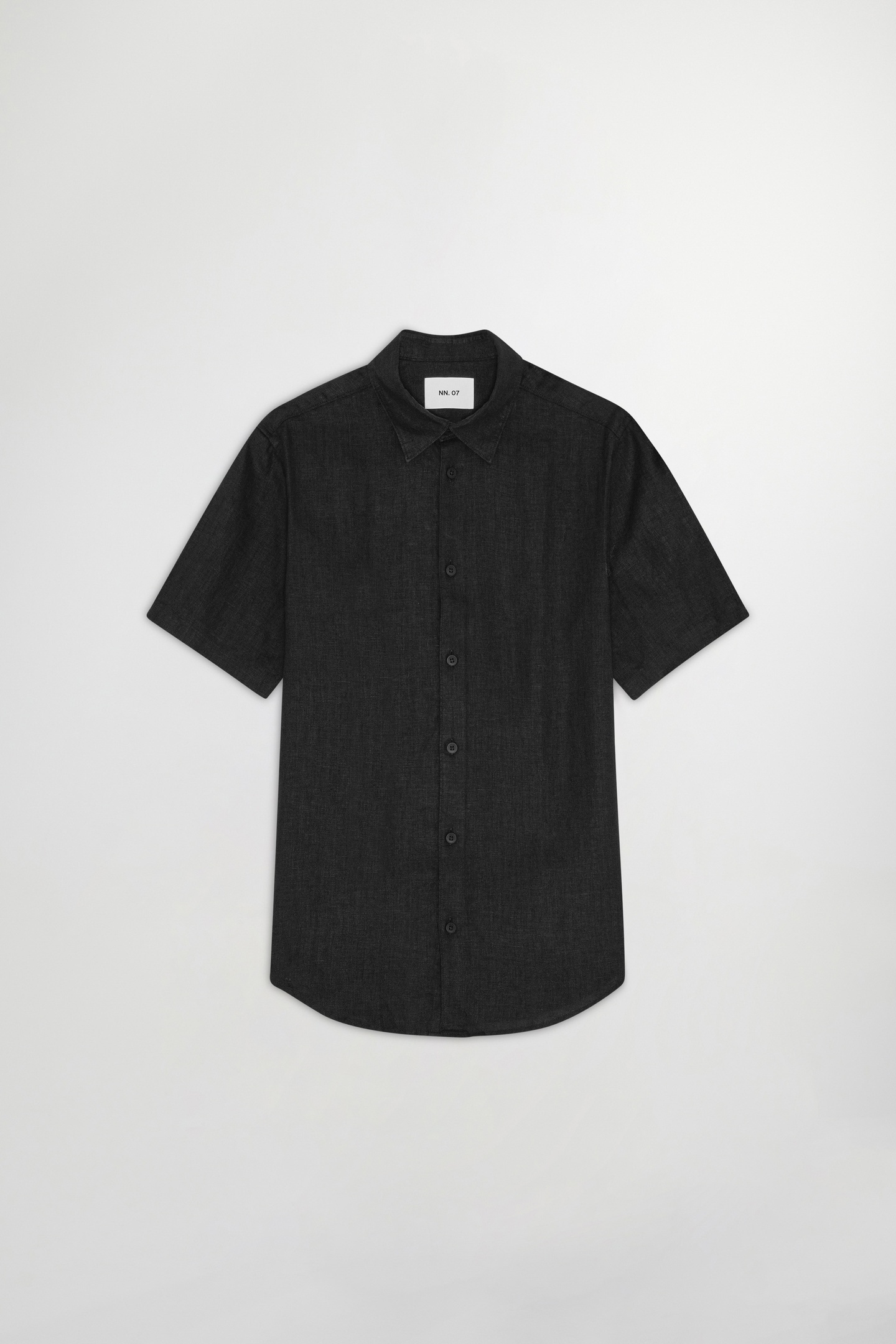 NN.07 Enzo Ss 5708 Black Maat: M | Casual Overhemden Outlet | Heren | Zwart