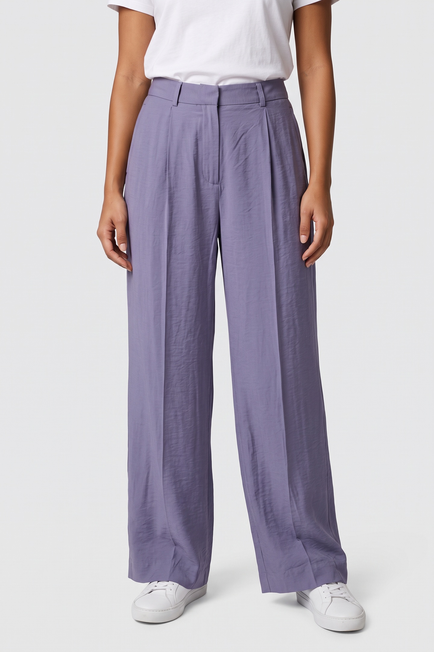 BA&SH Wide Trousers Lavande Maat: XS | Pantalons Outlet | Dames