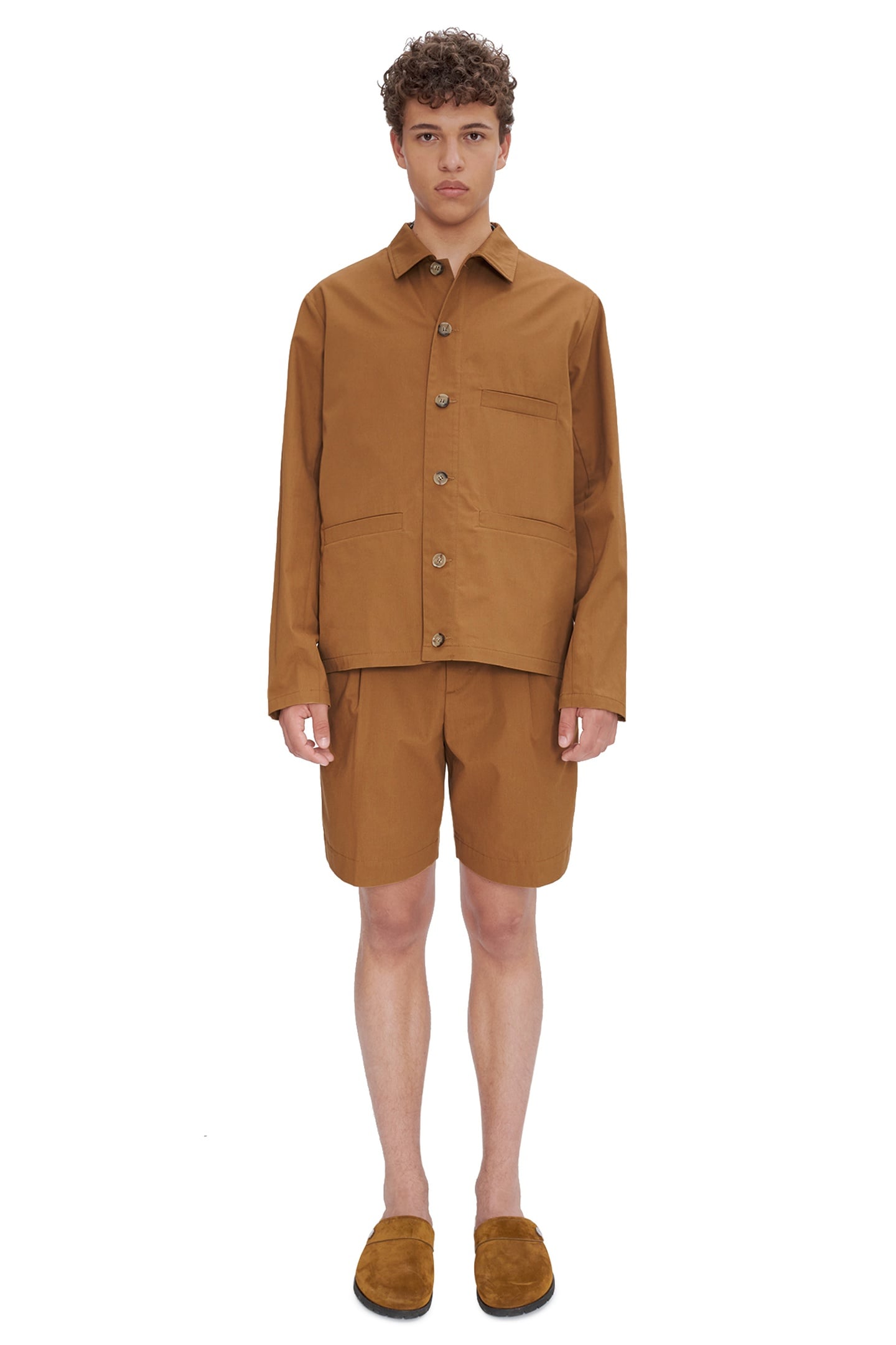 A.P.C. Unisex Jacket Valentin Camel Maat: M | Overshirts Outlet | Unisex | Bruin