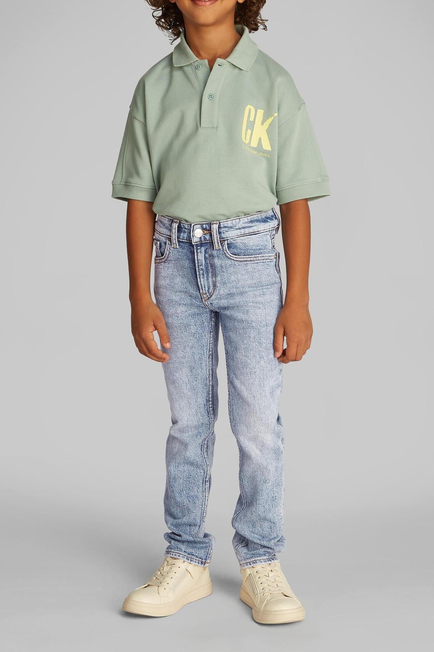 Calvin Klein Boys Slim Reef Blue Maat: 12Y | Spijkerbroeken Outlet | kids | Blauw