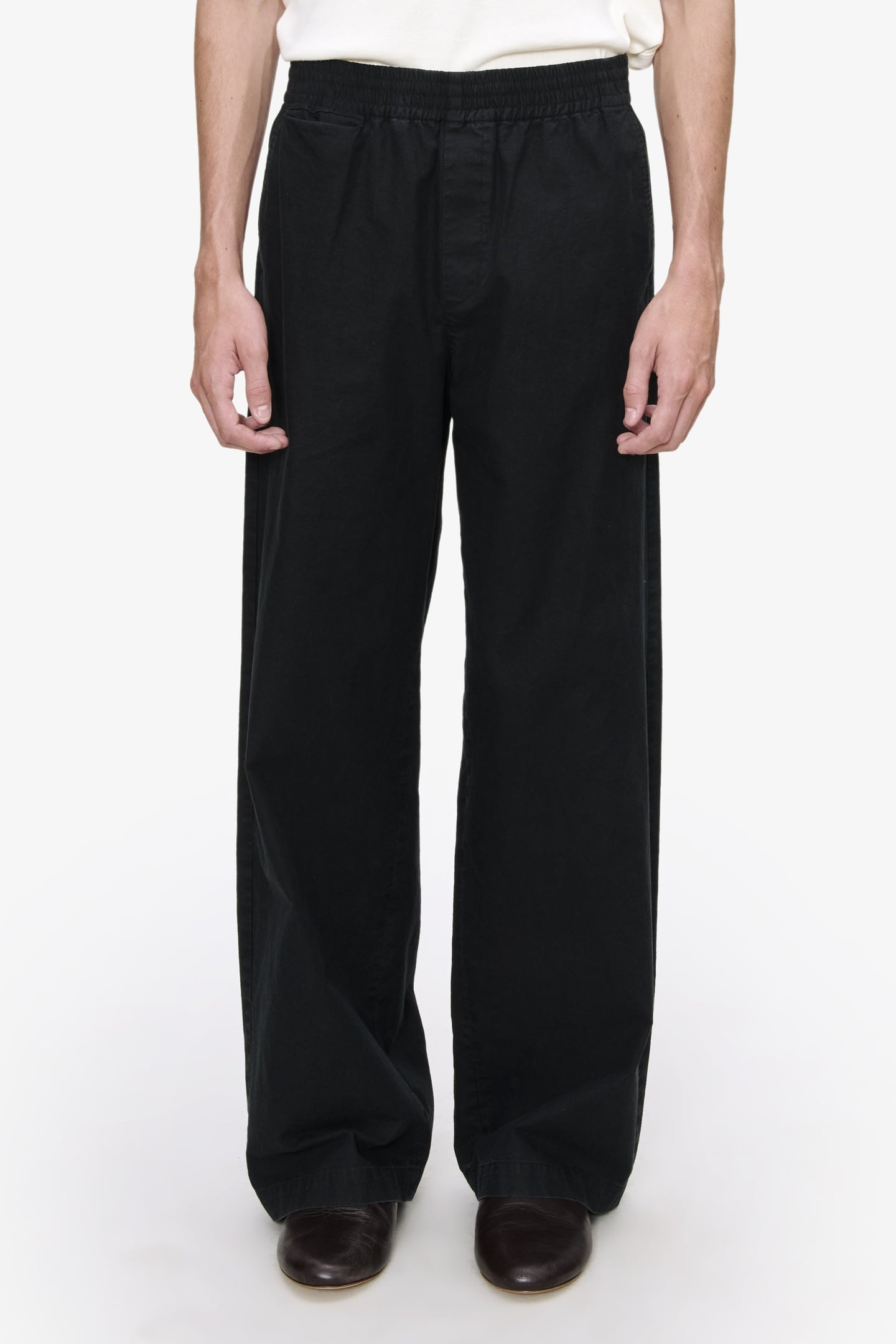 A.P.C. Unisex Pajama Trousers Faux Black Maat: S | Wijde Broeken Outlet | Unisex | Zwart