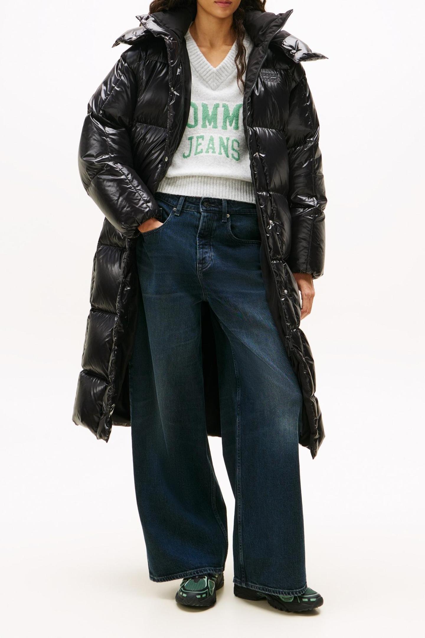 Tommy Hilfiger Tjw Alaska Grid Shny Coat Black Maat: XS | Winterjassen Outlet | Dames | Zwart