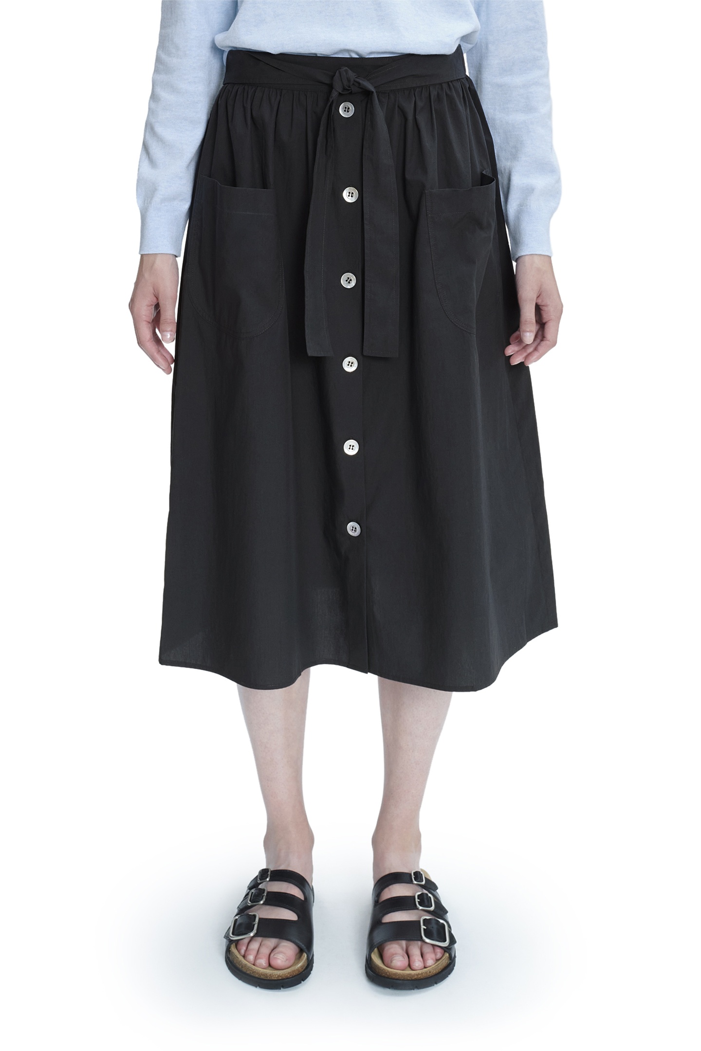 A.P.C. Skirt Violeta Charcoal Maat: 38 | Midi Rokken Outlet | Dames | Zwart