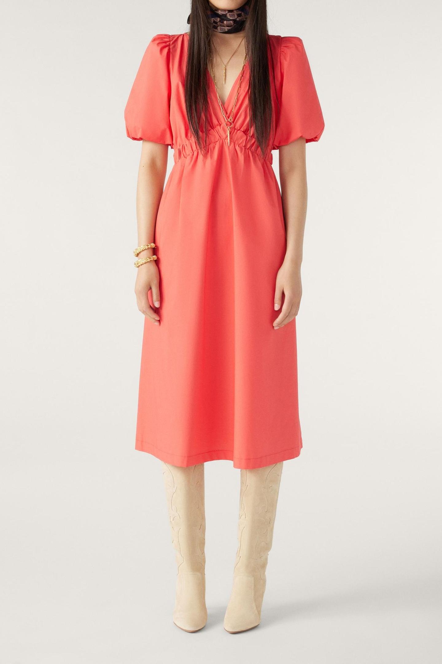BA&SH Mid-length Dress Corail Größe: XL | Midikleider Outlet | Damen