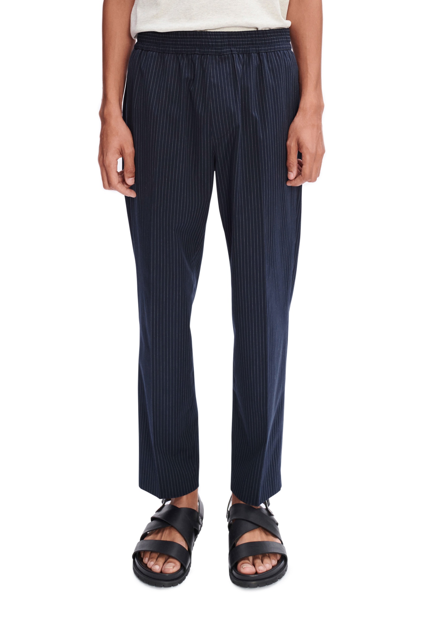 A.P.C. Unisex Trousers Pieter Dark Navy Maat: 48 | Straight Broeken Outlet | Unisex | Blauw