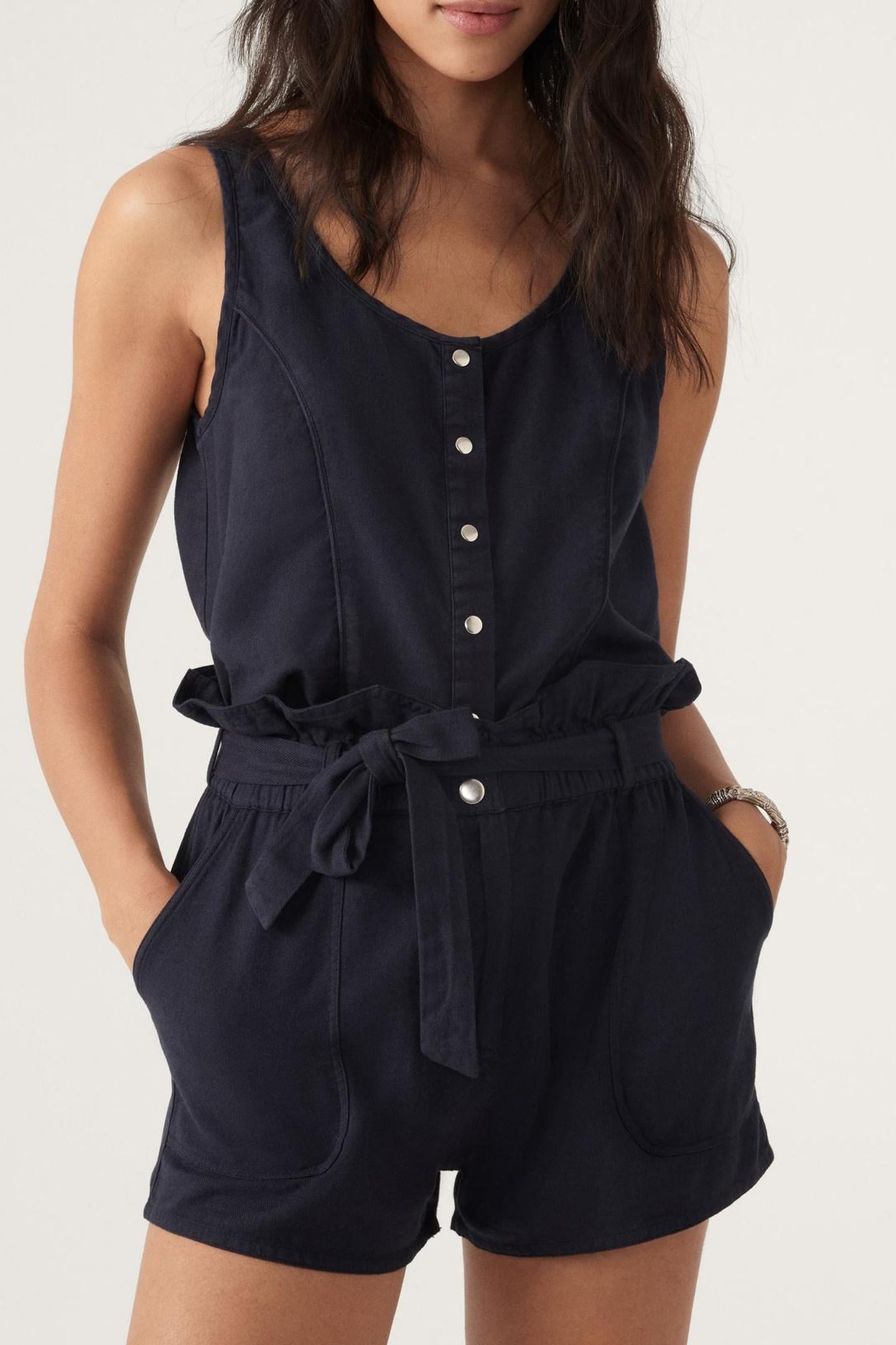 BA&SH Sleeveless Top Bluenuit Maat: M | Mouwloze Tops Outlet | Dames | Blauw