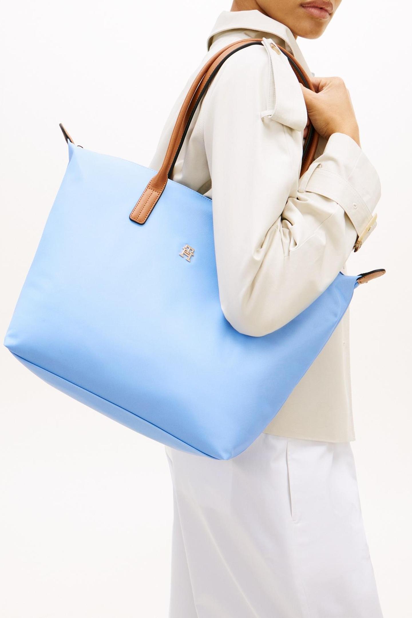 Tommy Hilfiger Popette Tote Well Water Size: OS | Handbags Outlet | Dames | Blauw