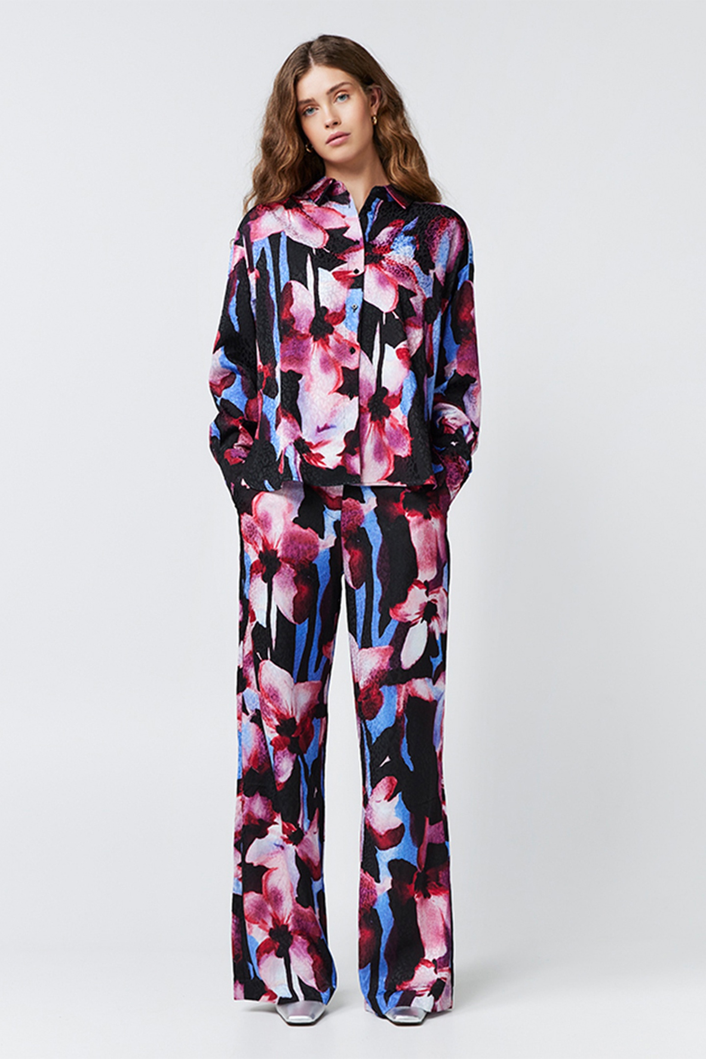 Freebird Jemmy Shirt Dusty Pink Maat: S | Longsleeves Outlet | Dames | Zwart