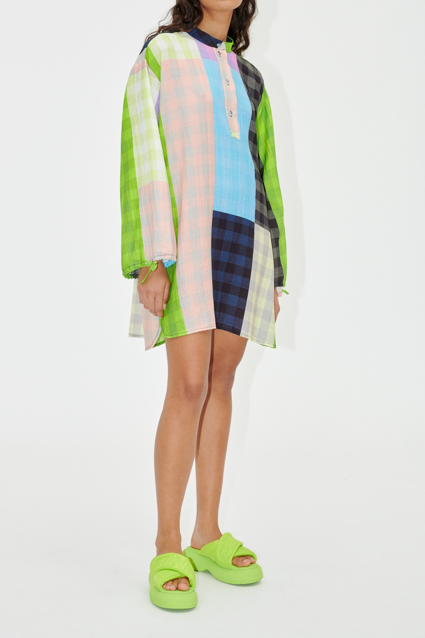 Stine Goya Neva Dress Short Check Taglia: XS | Abiti in T-Shirt Outlet | Donna