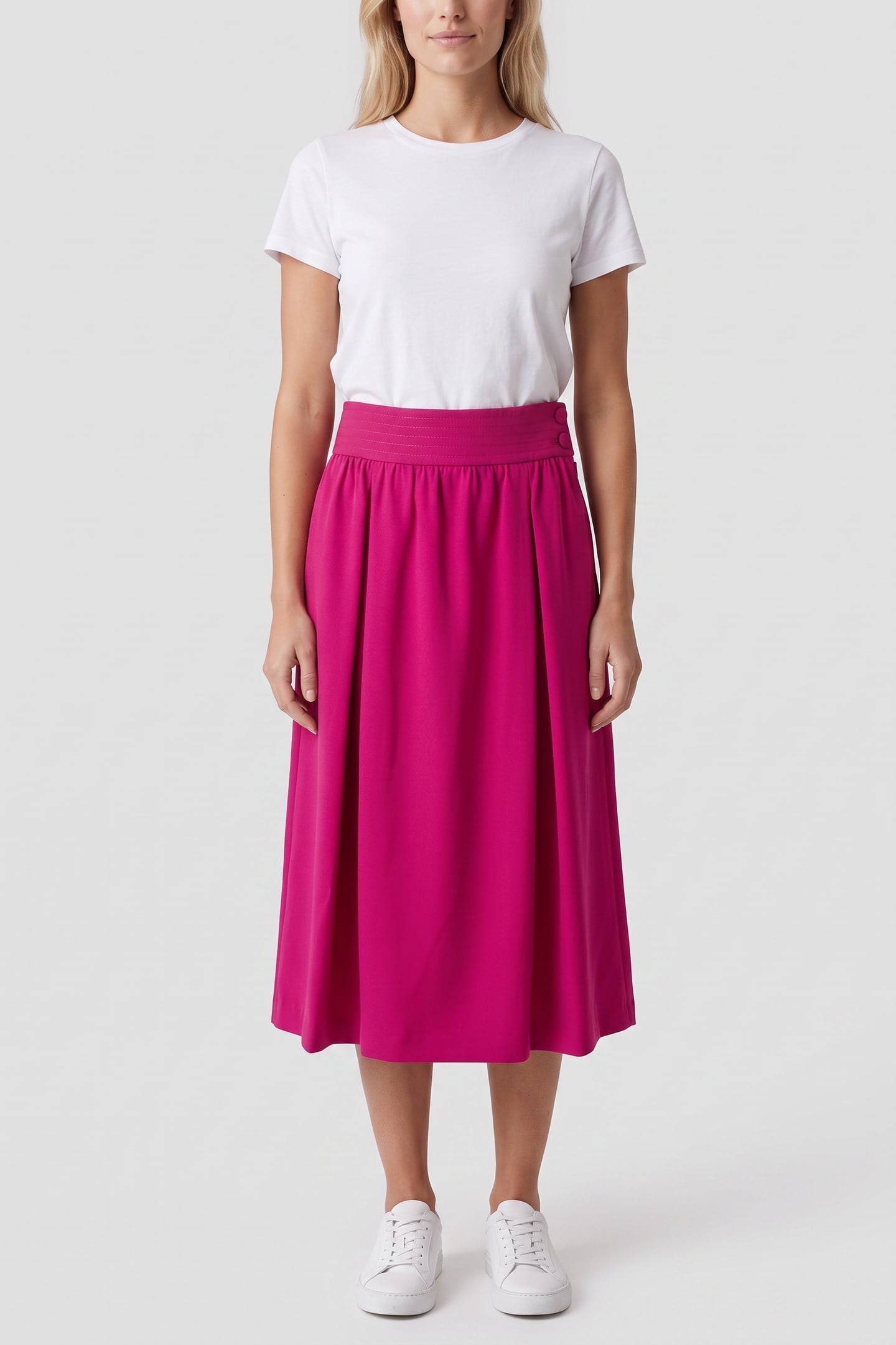 Moschino Skirt Purple Maat: 42 | Midi Rokken Outlet | Dames | Roze