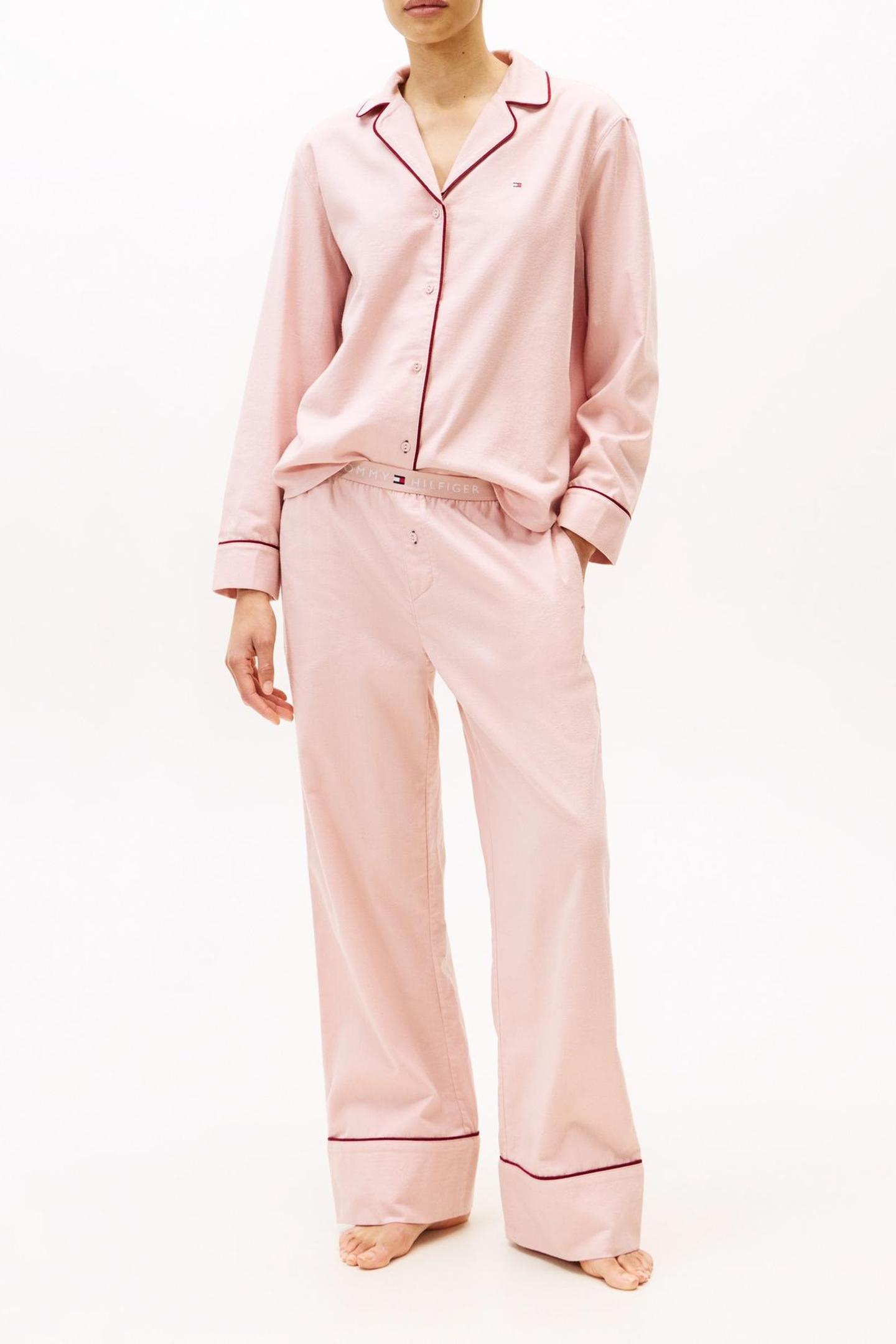 Tommy Hilfiger Solid Loose Flannel Shirt Foggy Pink Taille: M | Manches longues Outlet | Femme | Rose