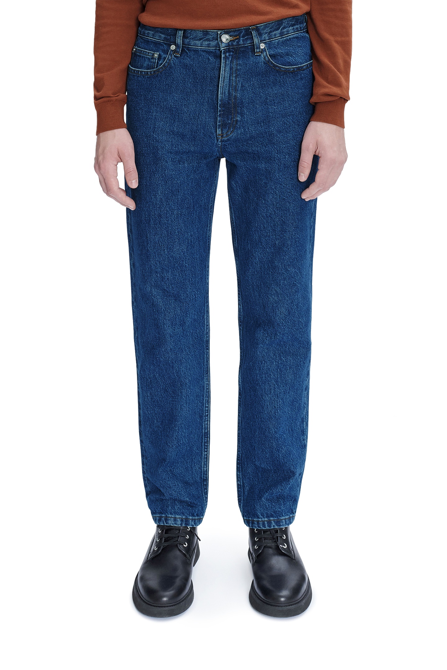 A.P.C. Unisex Jeans Martin Washed Indigo Maat: W35 | Straight Jeans Outlet | Unisex | Blauw