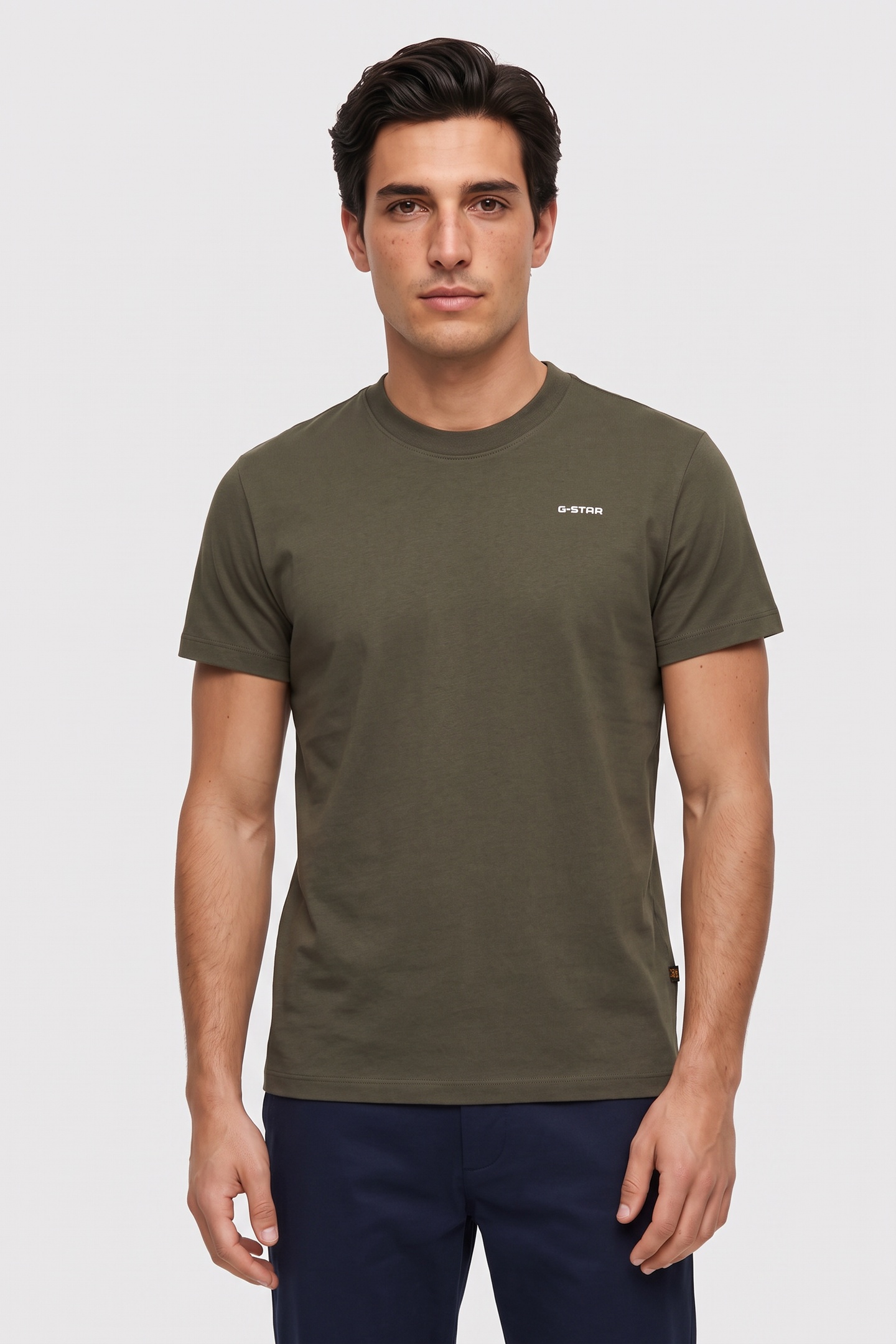 G-Star Chest Logo T-shirt Grey Maat: XXL | Basic T-Shirts Outlet | Heren | Grijs