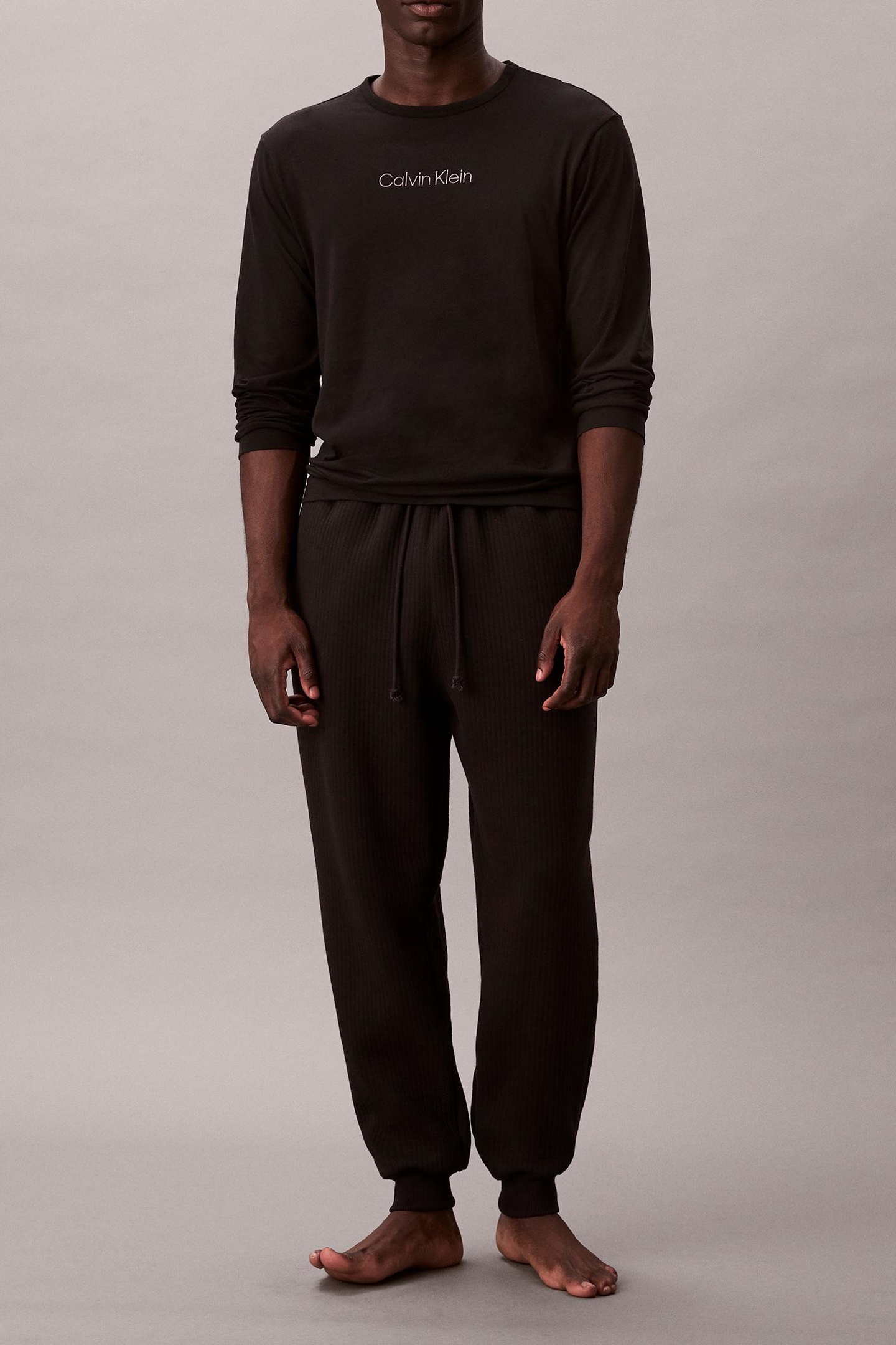 Calvin Klein Quilted Jogger Black Taille: M | Pantalons de survêtement Outlet | Homme | Le Noir