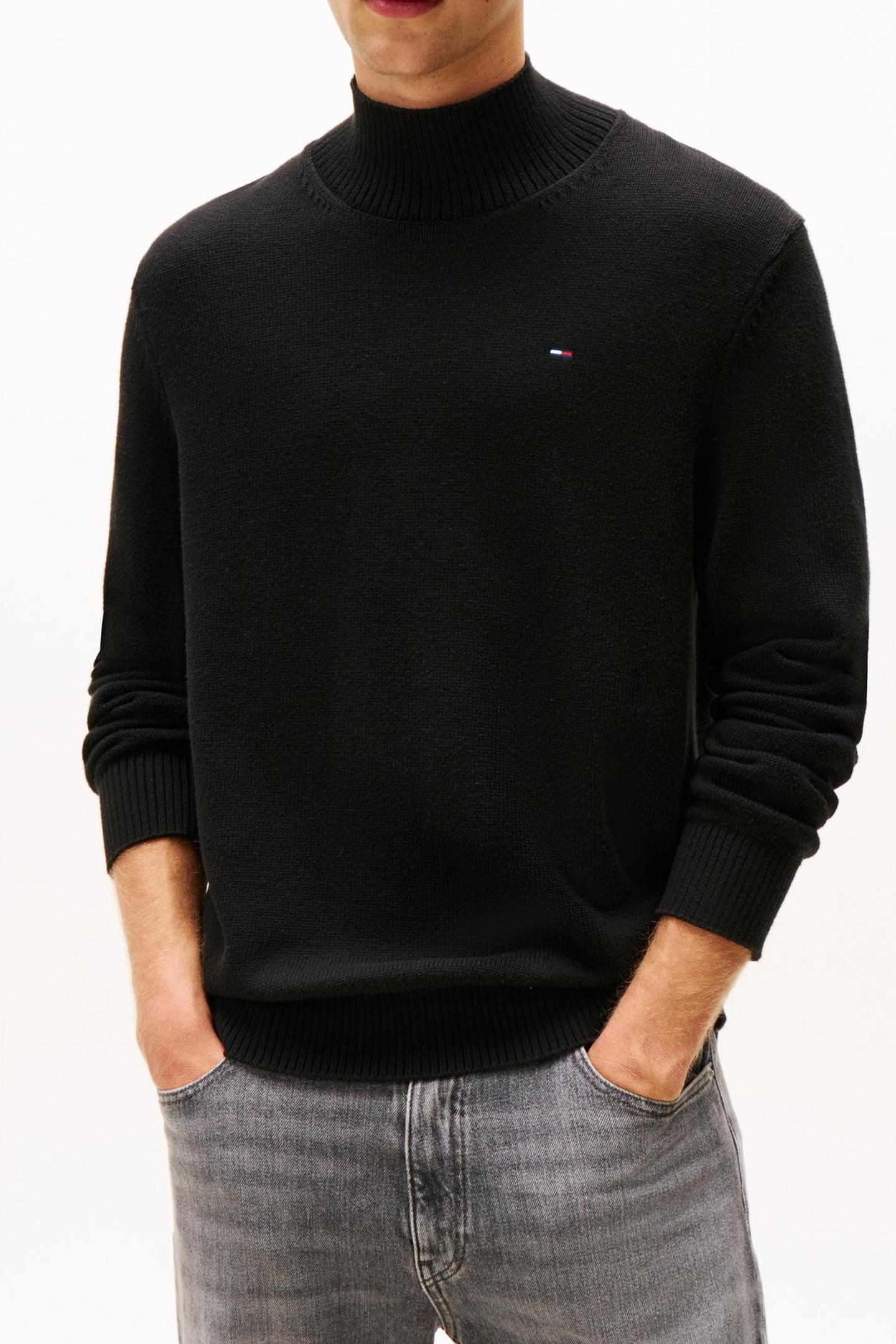 Tommy Hilfiger Tjm Slim Essential Roll Neck Black Maat: M | Coltruien Outlet | Heren | Zwart