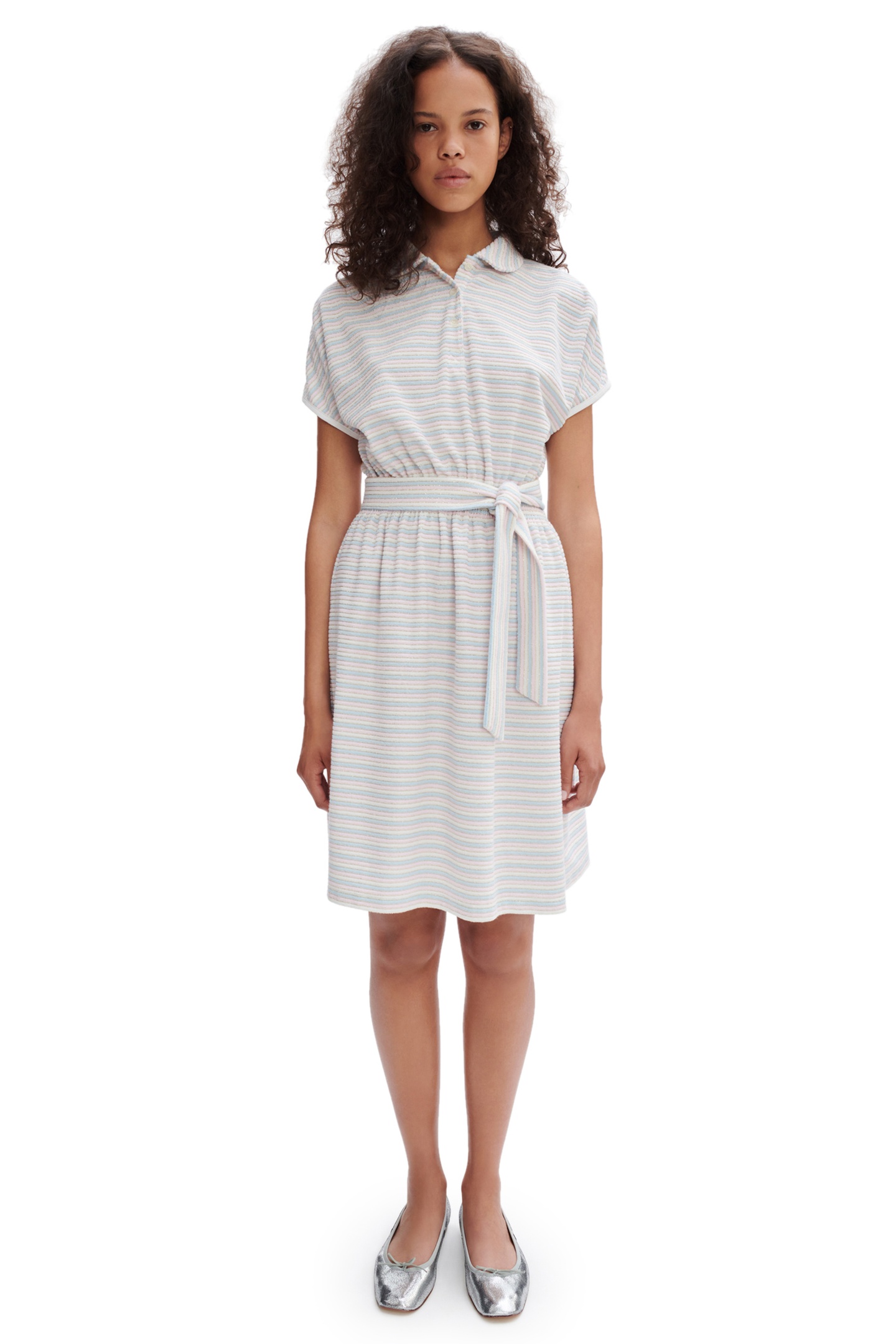 A.P.C. Dress Juliette Pink Maat: S | Blousejurken Outlet | Dames | Roze
