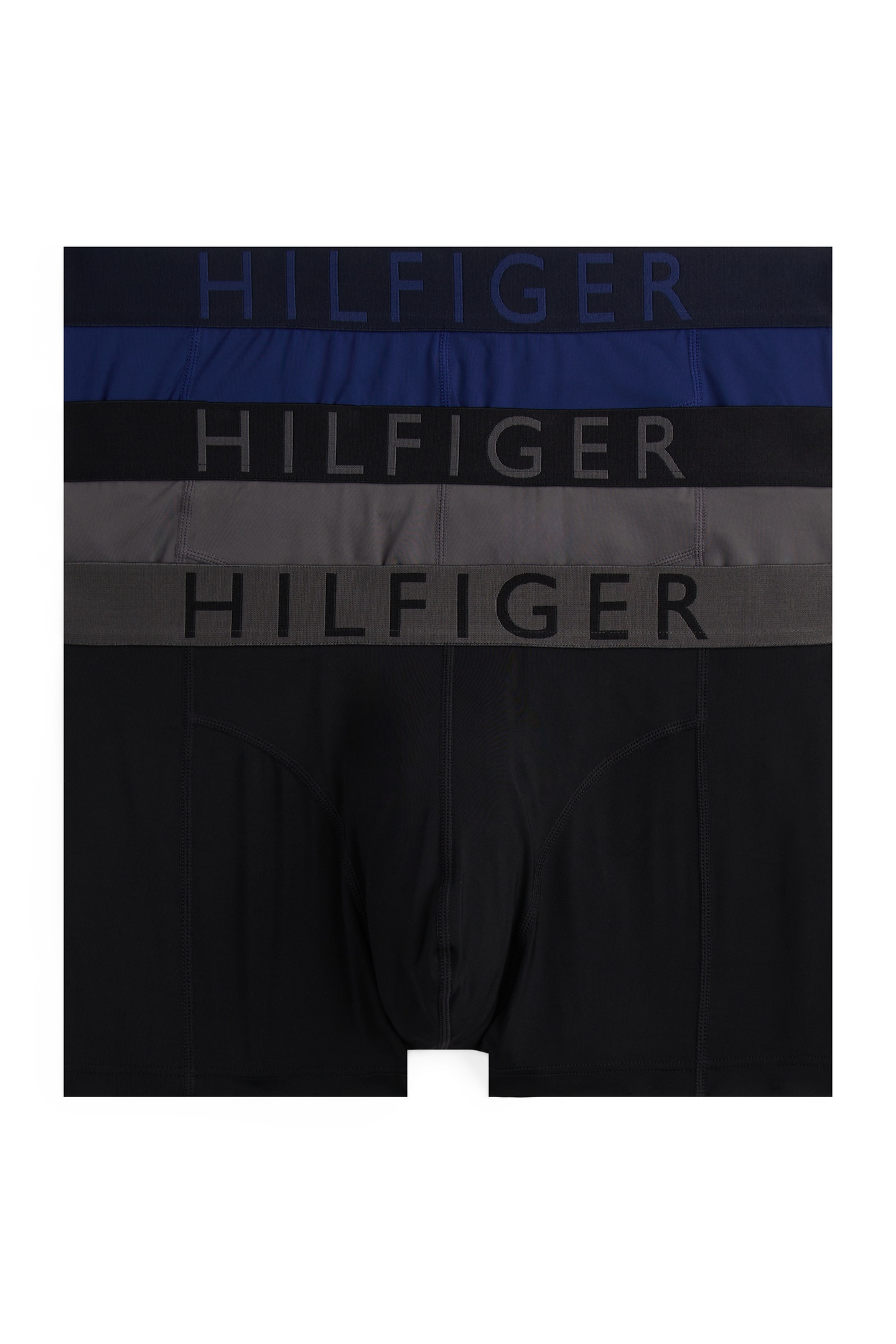 Tommy Hilfiger 3-pack Trunk Waistband Dark Ash/navy/black Taglia: XXL | Biancheria intima Outlet | Uomo | Blu