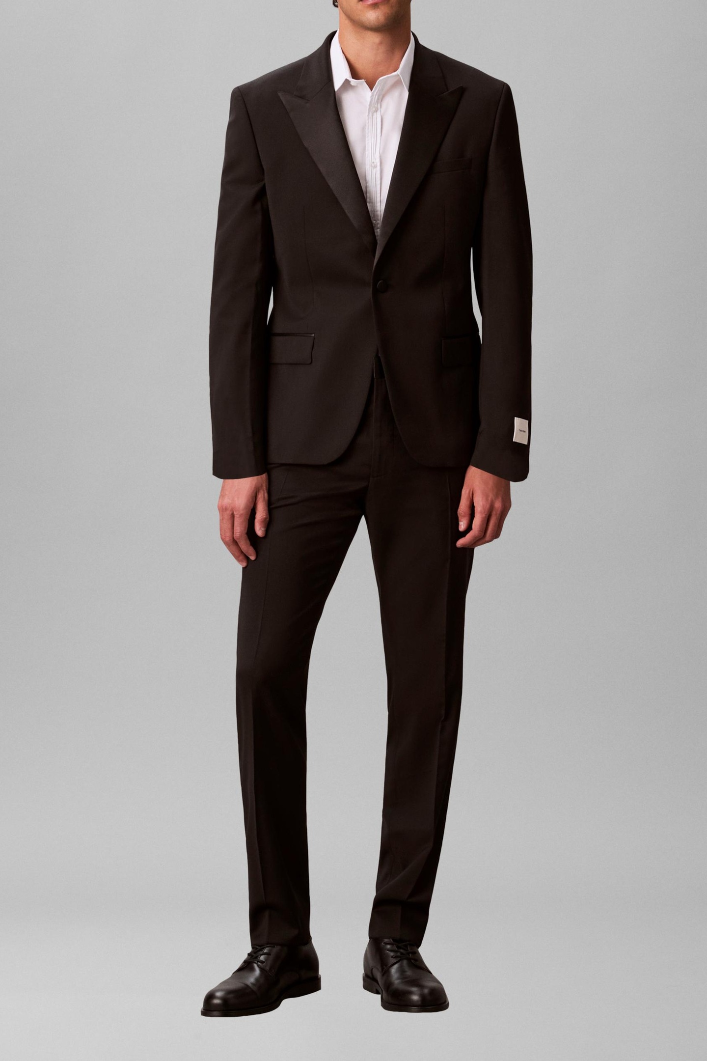 Calvin Klein Tuxedo Italian Wool Trousers Black Größe: 50 | Maßgeschneiderte Hosen Outlet | Herren | Schwarz
