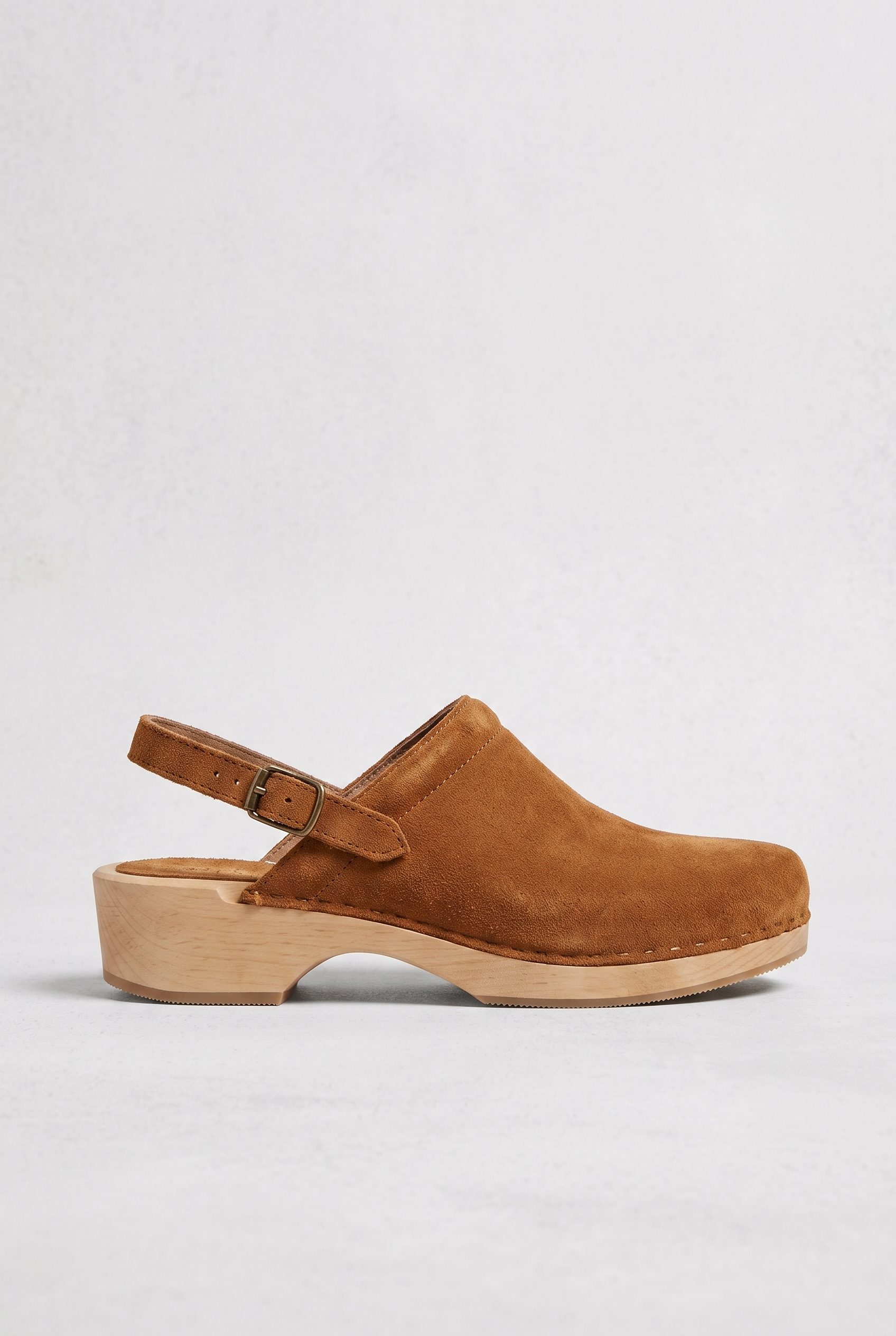 RE/DONE 70s Classic Clog Cuoio Suede Maat: 39 | Muiltjes Outlet | Dames | Bruin