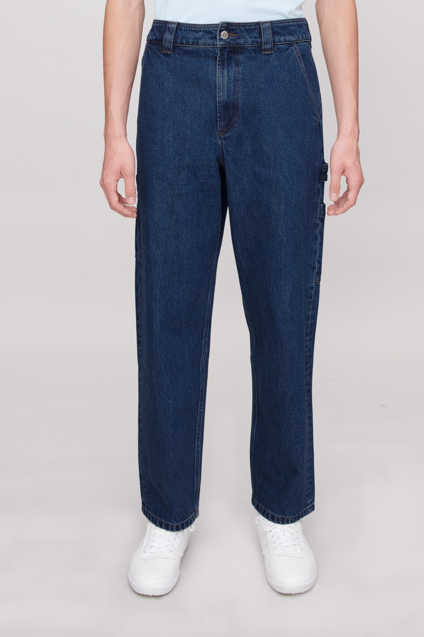 A.P.C. Unisex Jeans Fergus Washed Indigo Maat: XS | Straight Jeans Outlet | Unisex | Blauw