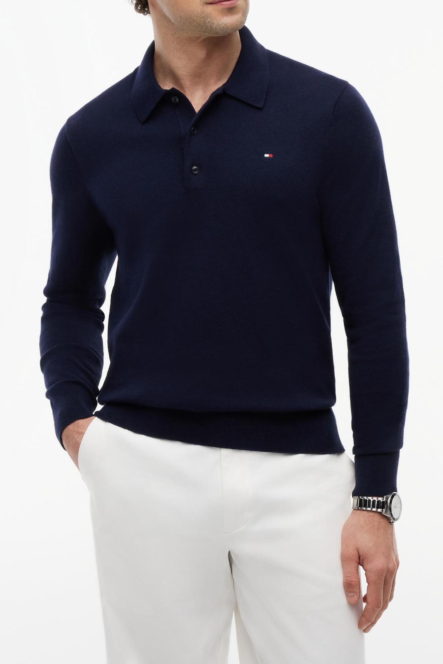 Tommy Hilfiger Pima Cotton Cashmere Sweater Navy Blue Taglia: XL | Maglioni a maglia Outlet | Uomo | Blu